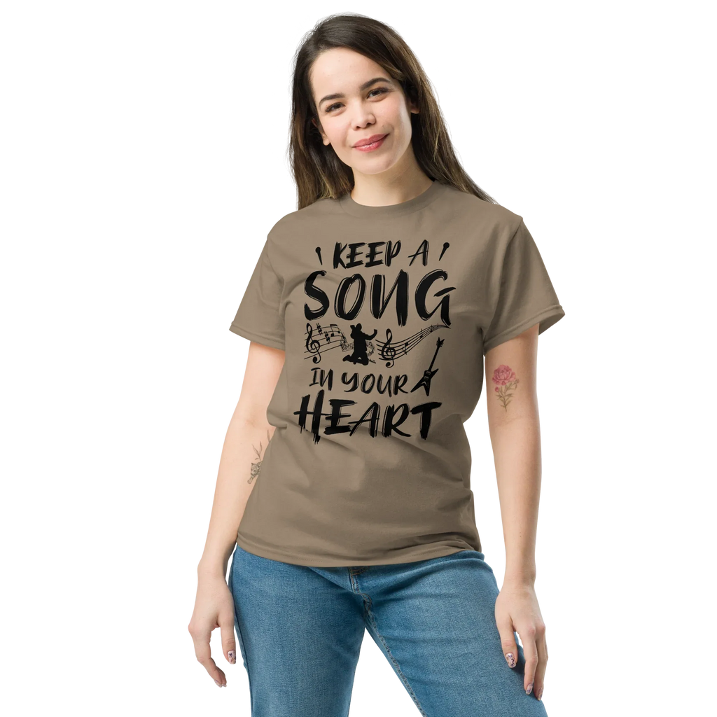 KEEP A SOUND IN YOUR HEART unisex t-shirt - - Music t-shirts - Printoo Shop
