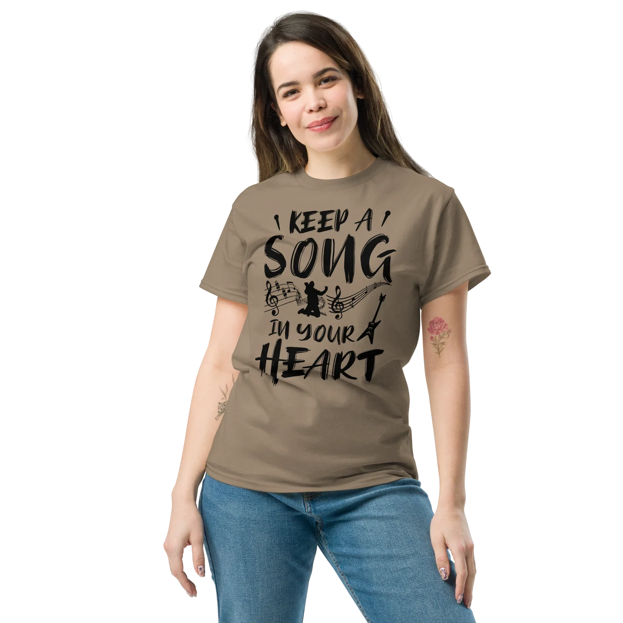 KEEP A SOUND IN YOUR HEART unisex t-shirt - - Music t-shirts - Printoo Shop