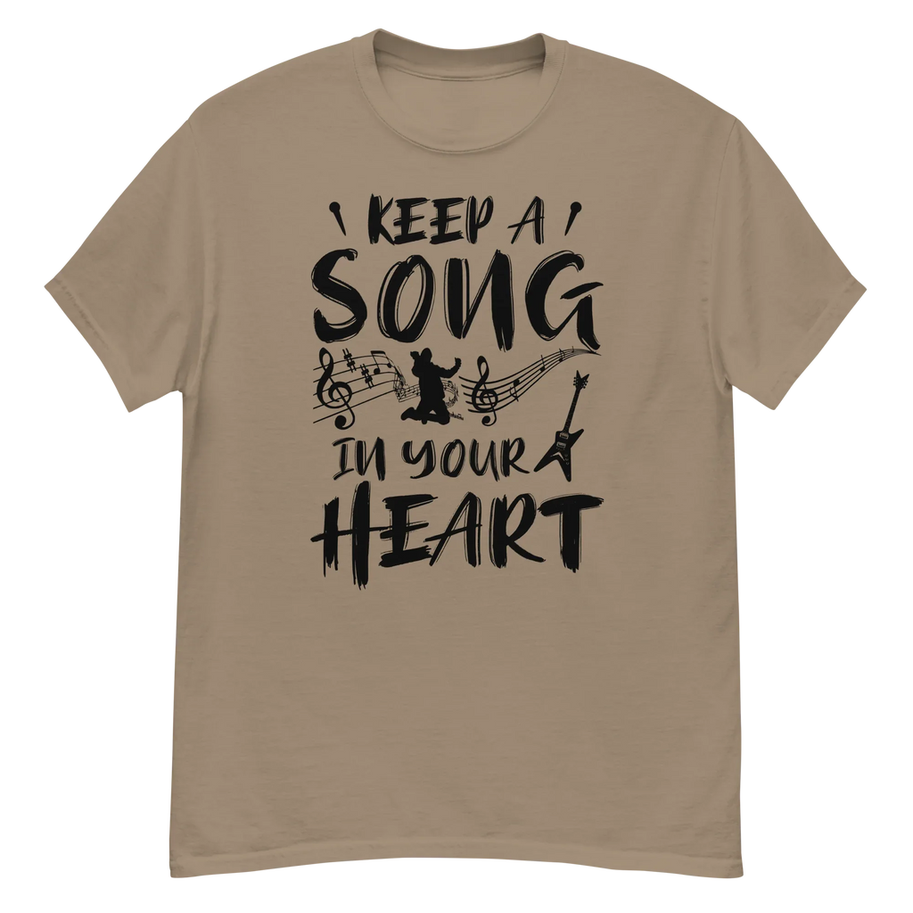 KEEP A SOUND IN YOUR HEART unisex t-shirt - - Music t-shirts - Printoo Shop
