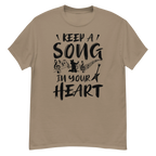 KEEP A SOUND IN YOUR HEART unisex t-shirt - - Music t-shirts - Printoo Shop
