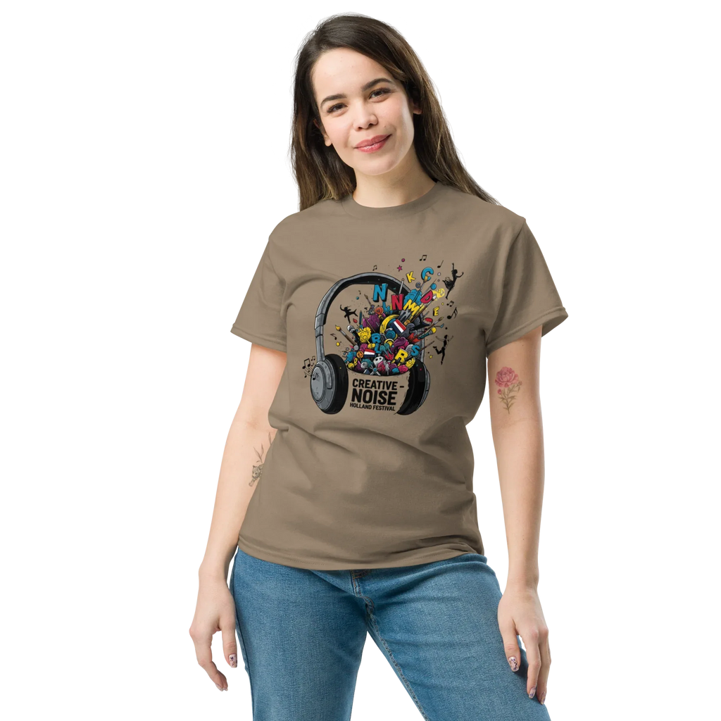 CREATIVE NOISE STATEMENT unisex t-shirt - Printoo Shop - - Music t-shirt, t-shirt, unisex, Unisex Classic Tee | Gildan 5000
