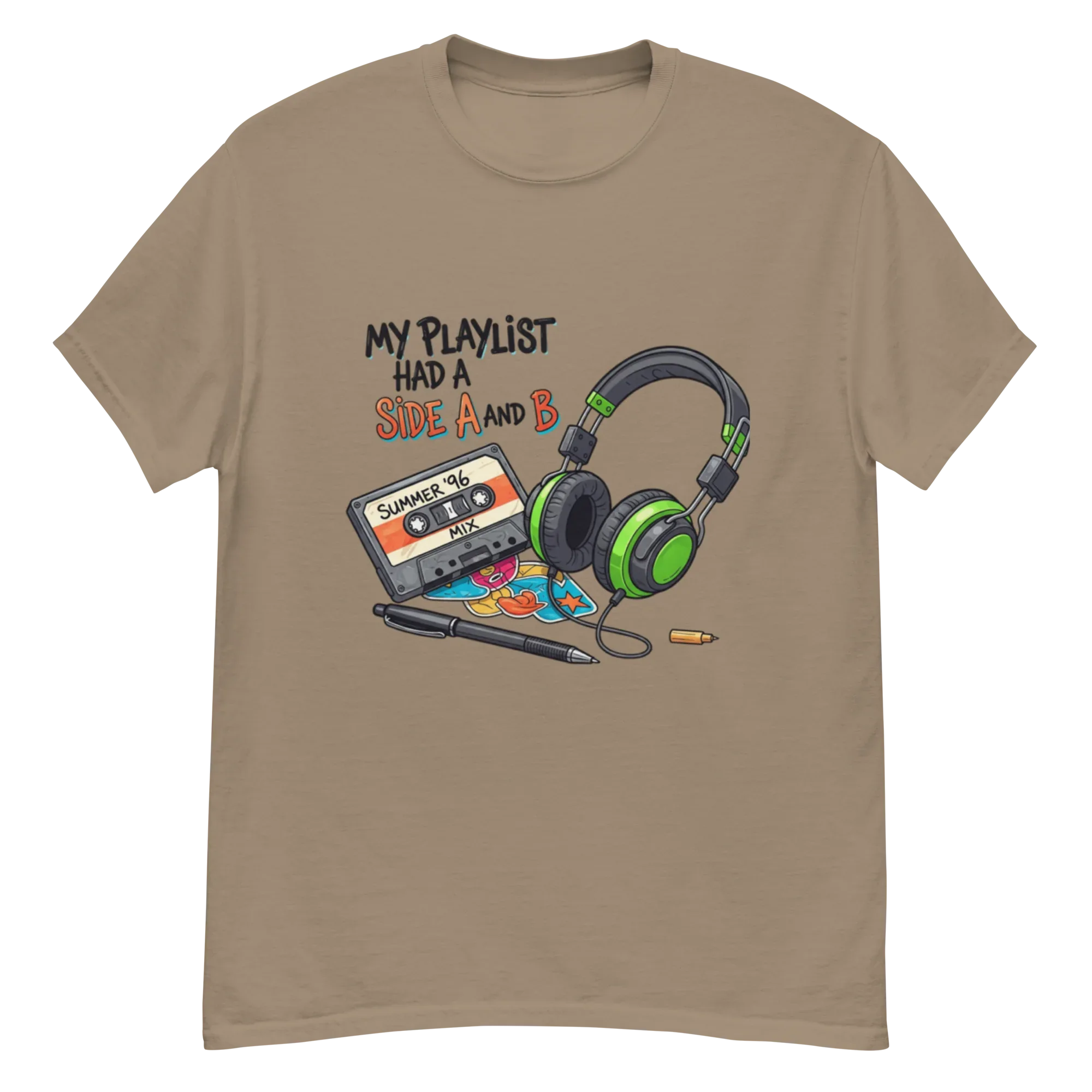 A SIDE AND B unisex t-shirt - Printoo Shop - - Music t-shirt, Retro & Synthwave T-Shirts, t-shirt, unisex, Unisex Classic Tee | Gildan 5000