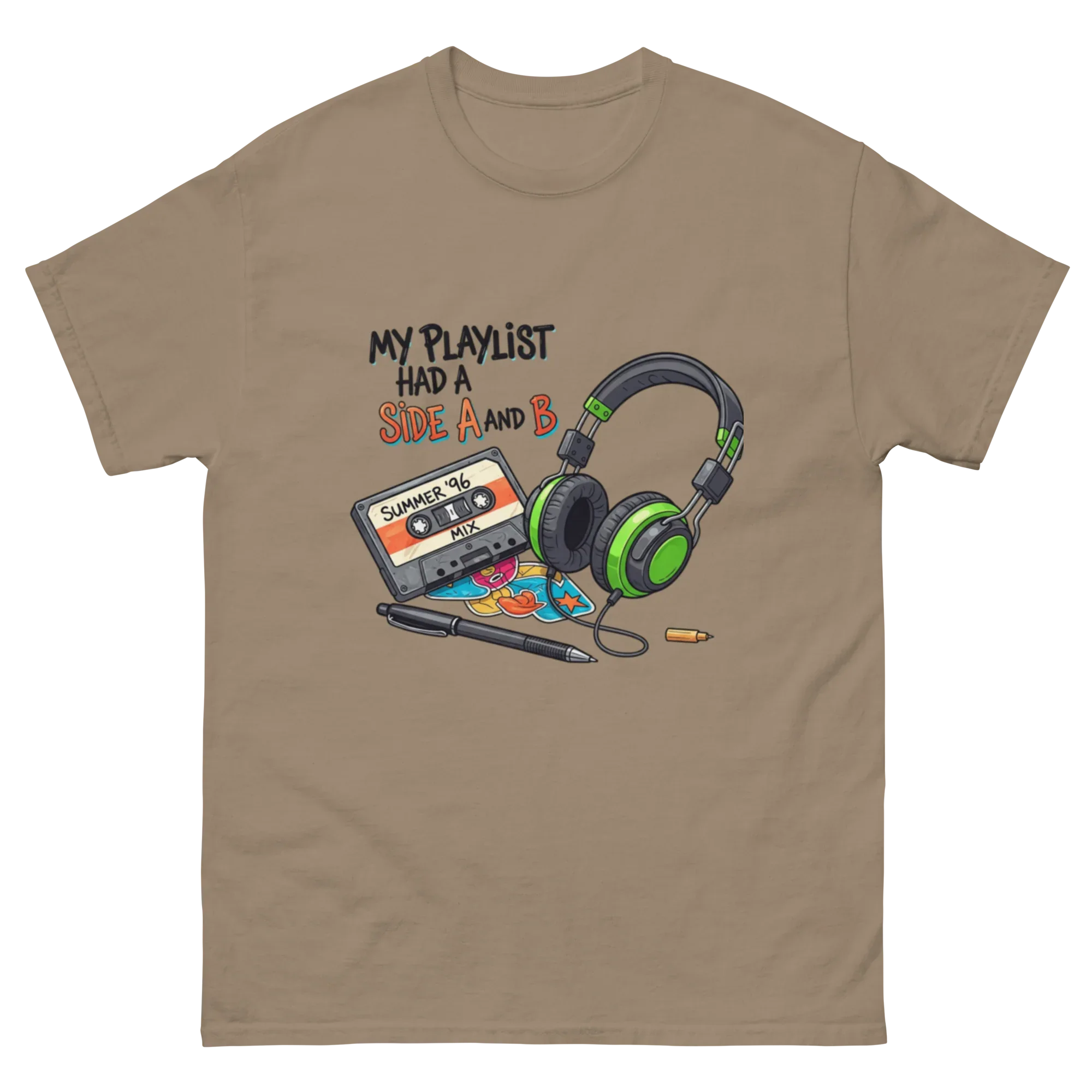 A SIDE AND B unisex t-shirt - Printoo Shop - - Music t-shirt, Retro & Synthwave T-Shirts, t-shirt, unisex, Unisex Classic Tee | Gildan 5000