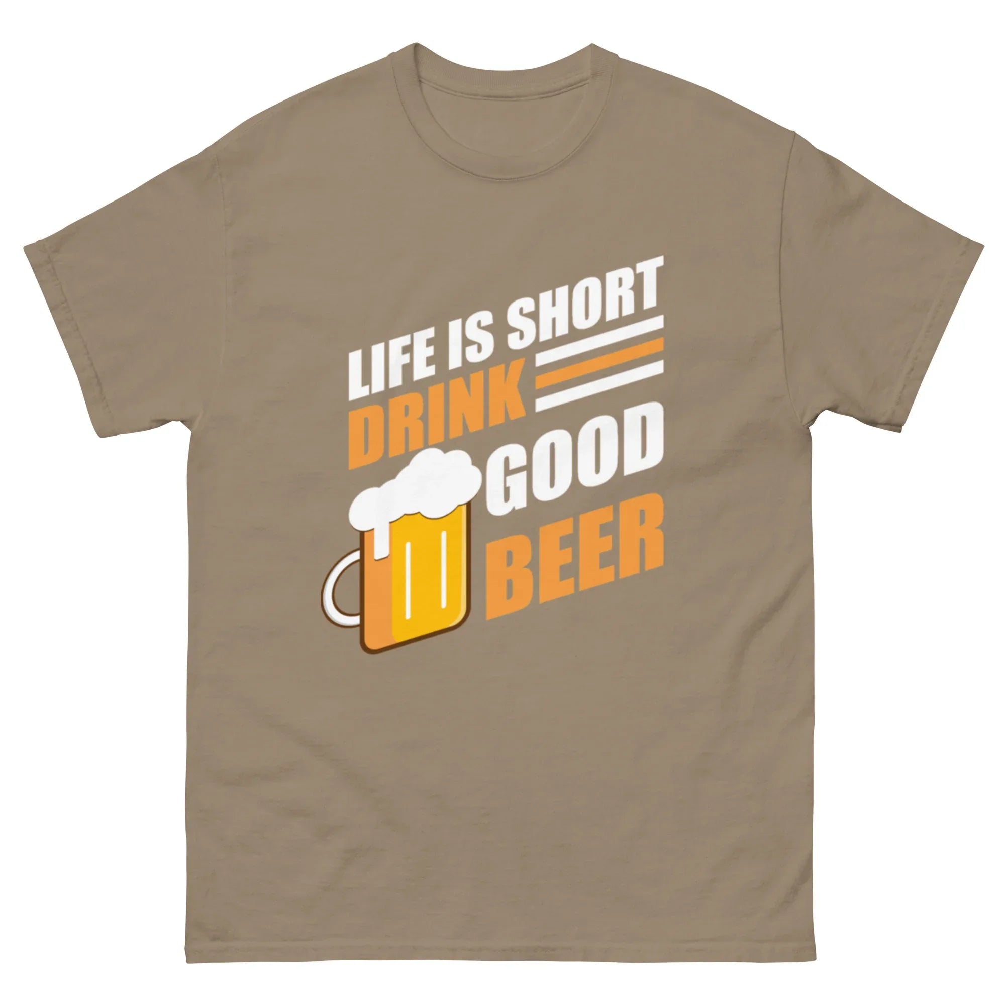 LIFE IS SHORT DRINK GOOD BEER unisex t-shirt - Printoo Shop - - Alcohol, beer, t-shirt, unisex, Unisex Classic Tee | Gildan 5000