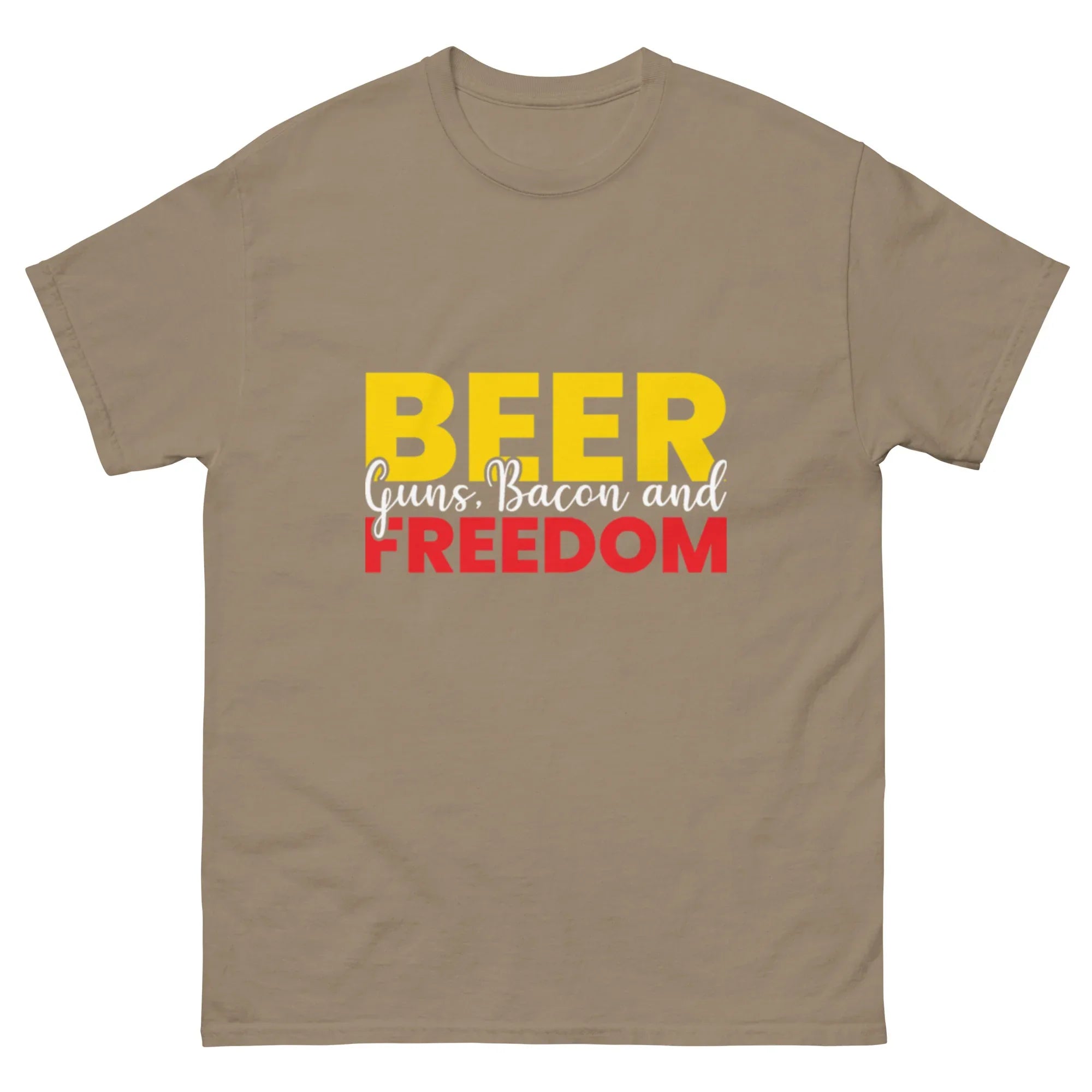 BEER & FREEDOM unisex t-shirt - Printoo Shop - - Alcohol, beer, t-shirt, unisex, Unisex Classic Tee | Gildan 5000