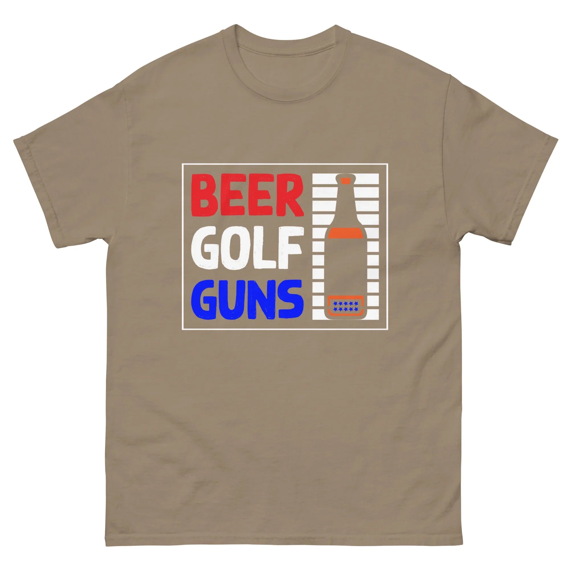 BEER GOLF GUNS unisex t-shirt - Printoo Shop - - Alcohol, beer, t-shirt, unisex, Unisex Classic Tee | Gildan 5000