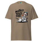 TOTALLY CHILL SKELETON men’s t-shirt - Charcoal / S - Printoo Shop - 8286677_15831