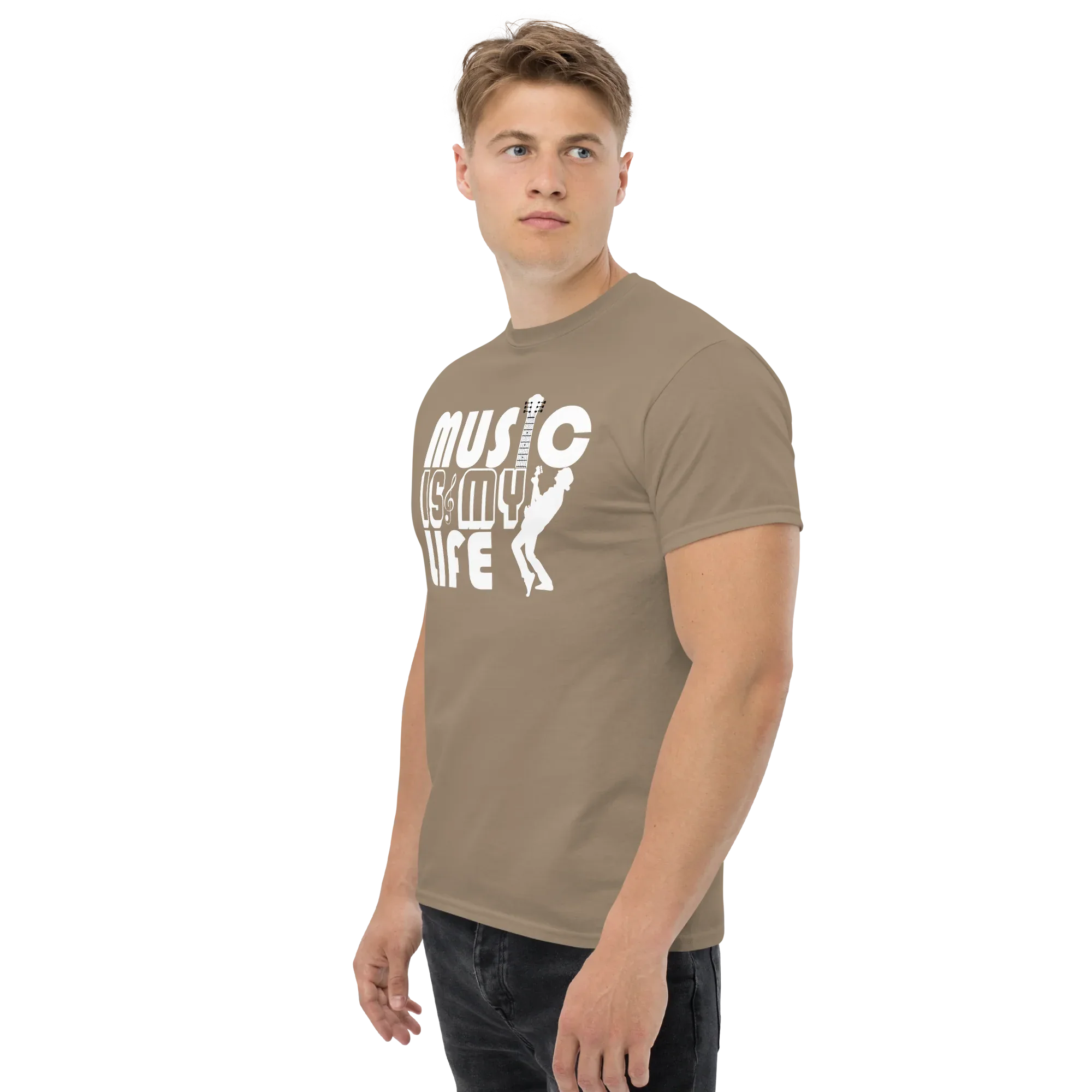 MUSIC IS MY LIFE unisex t-shirt - - Music t-shirts - Printoo Shop