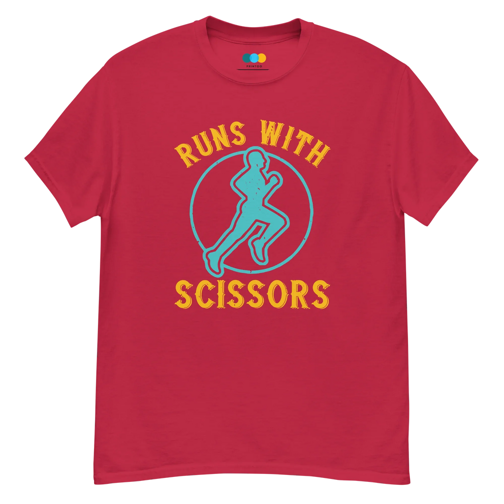 RUNS /w SCISSORS unisex t-shirt - - Running - Printoo Shop