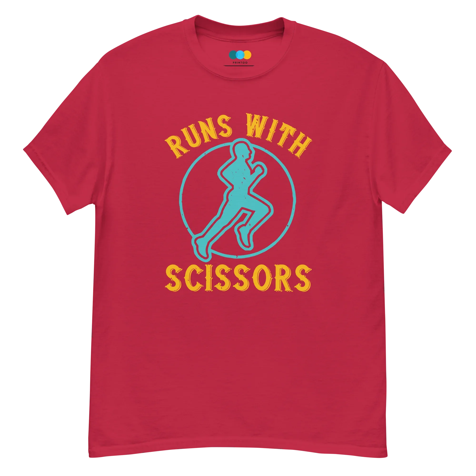 RUNS /w SCISSORS unisex t-shirt - - Running - Printoo Shop