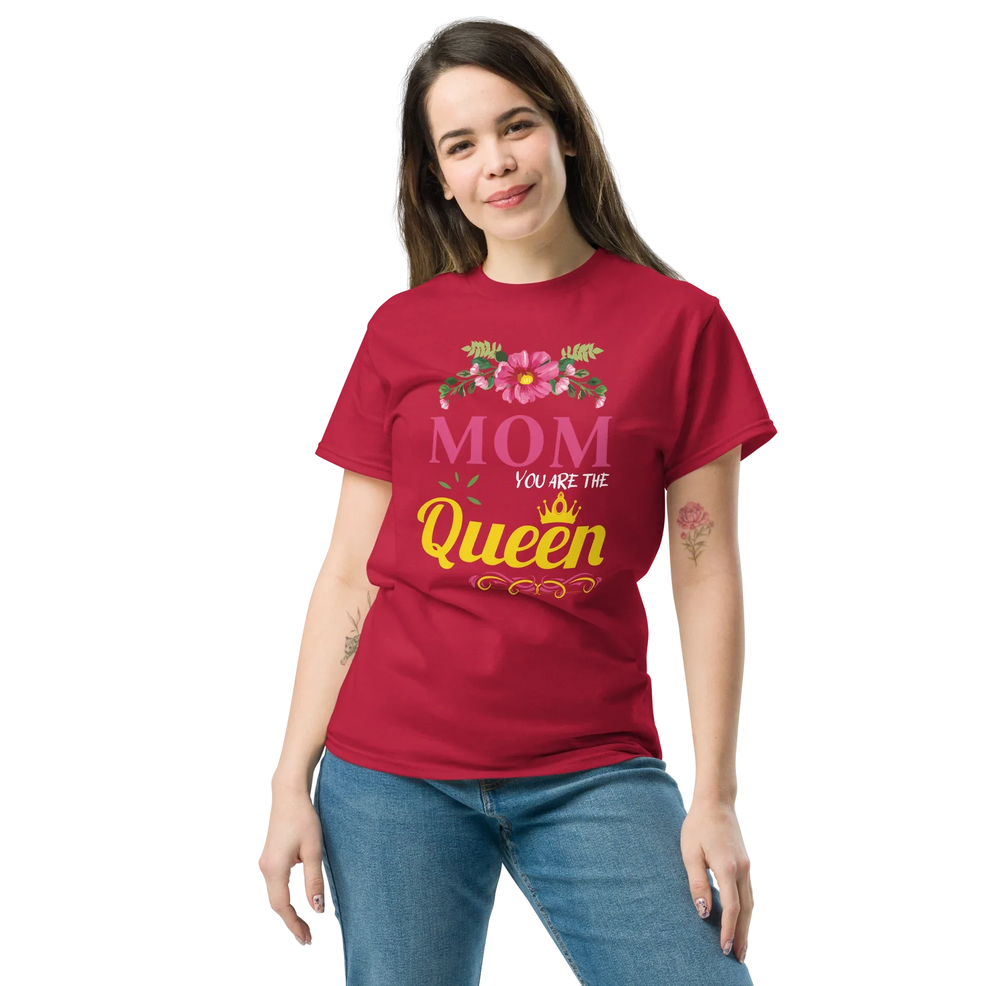 MOM QUEEN unisex t-shirt - Printoo Shop - - Mom t-shirt, t-shirt, unisex, Unisex Classic Tee | Gildan 5000