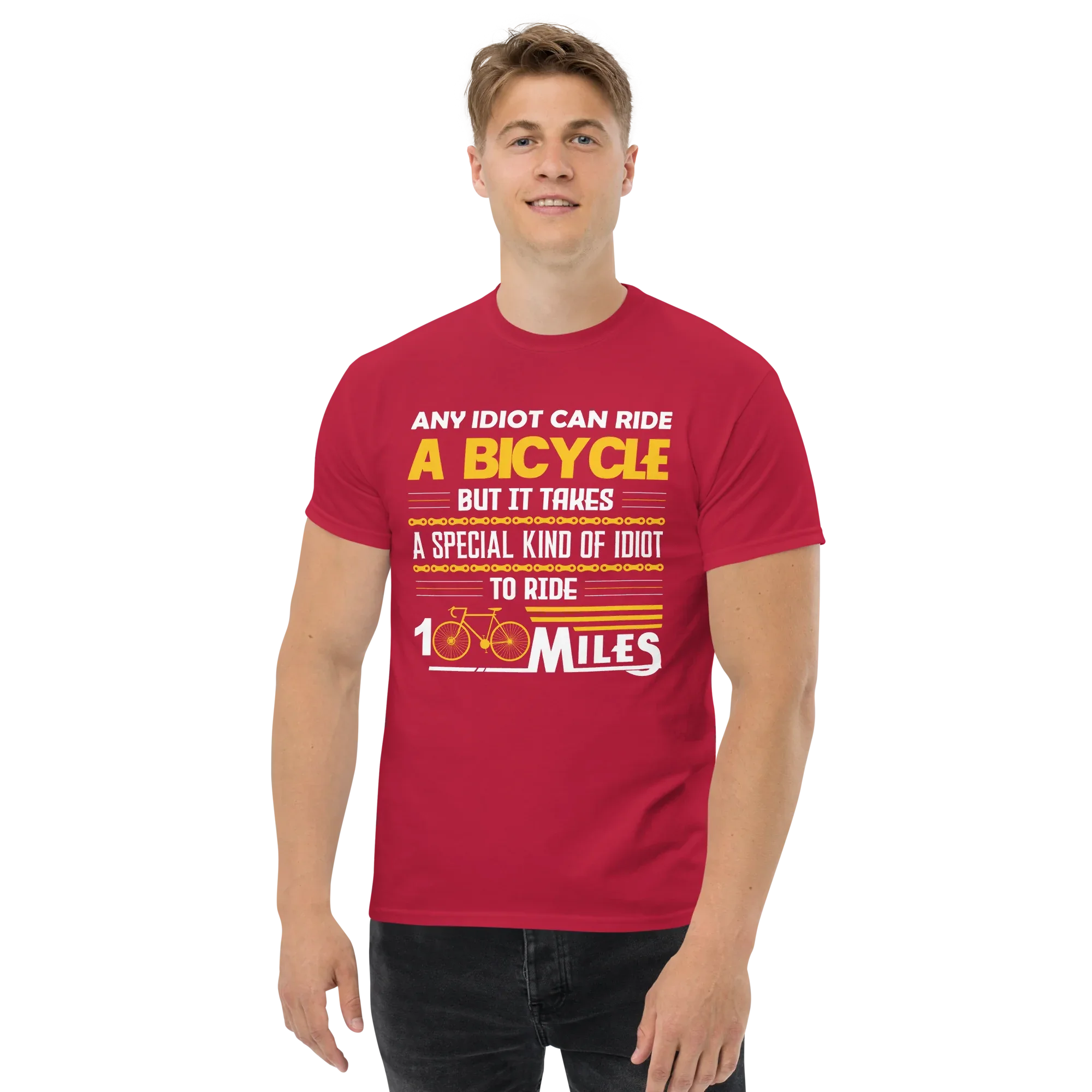 100 MILES unisex t-shirt - Printoo Shop - - bicycle, t-shirt, unisex, Unisex Classic Tee | Gildan 5000