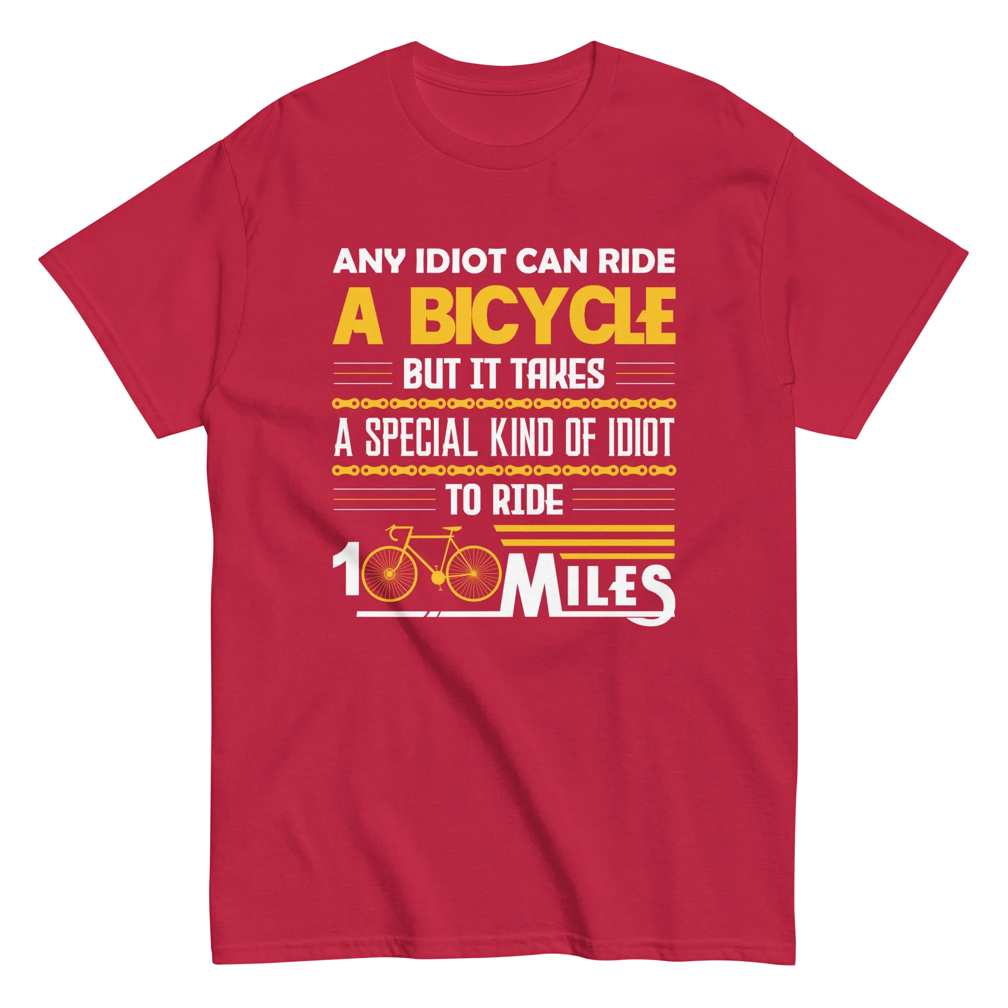 100 MILES unisex t-shirt - Printoo Shop - - bicycle, t-shirt, unisex, Unisex Classic Tee | Gildan 5000
