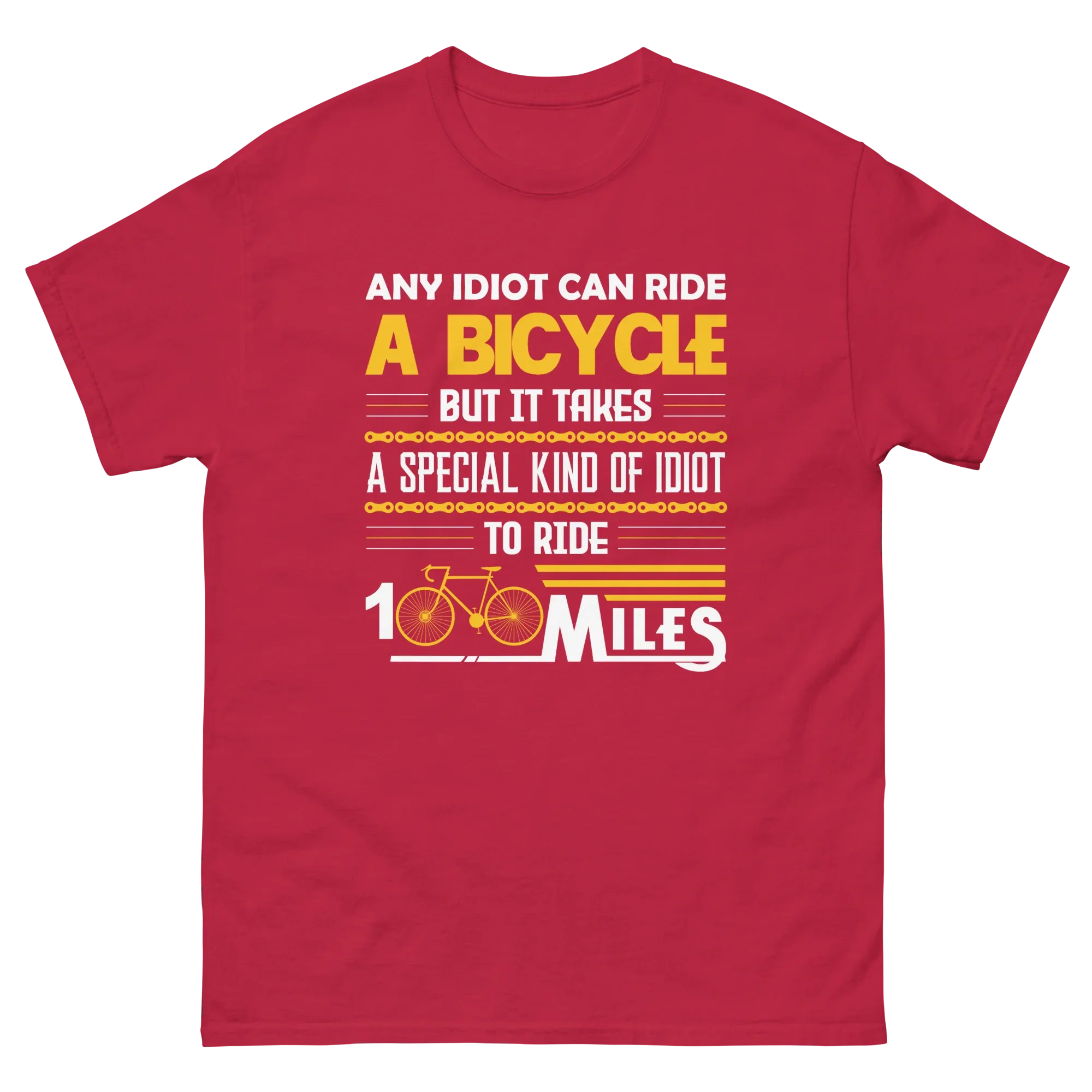 100 MILES unisex t-shirt - Printoo Shop - - bicycle, t-shirt, unisex, Unisex Classic Tee | Gildan 5000