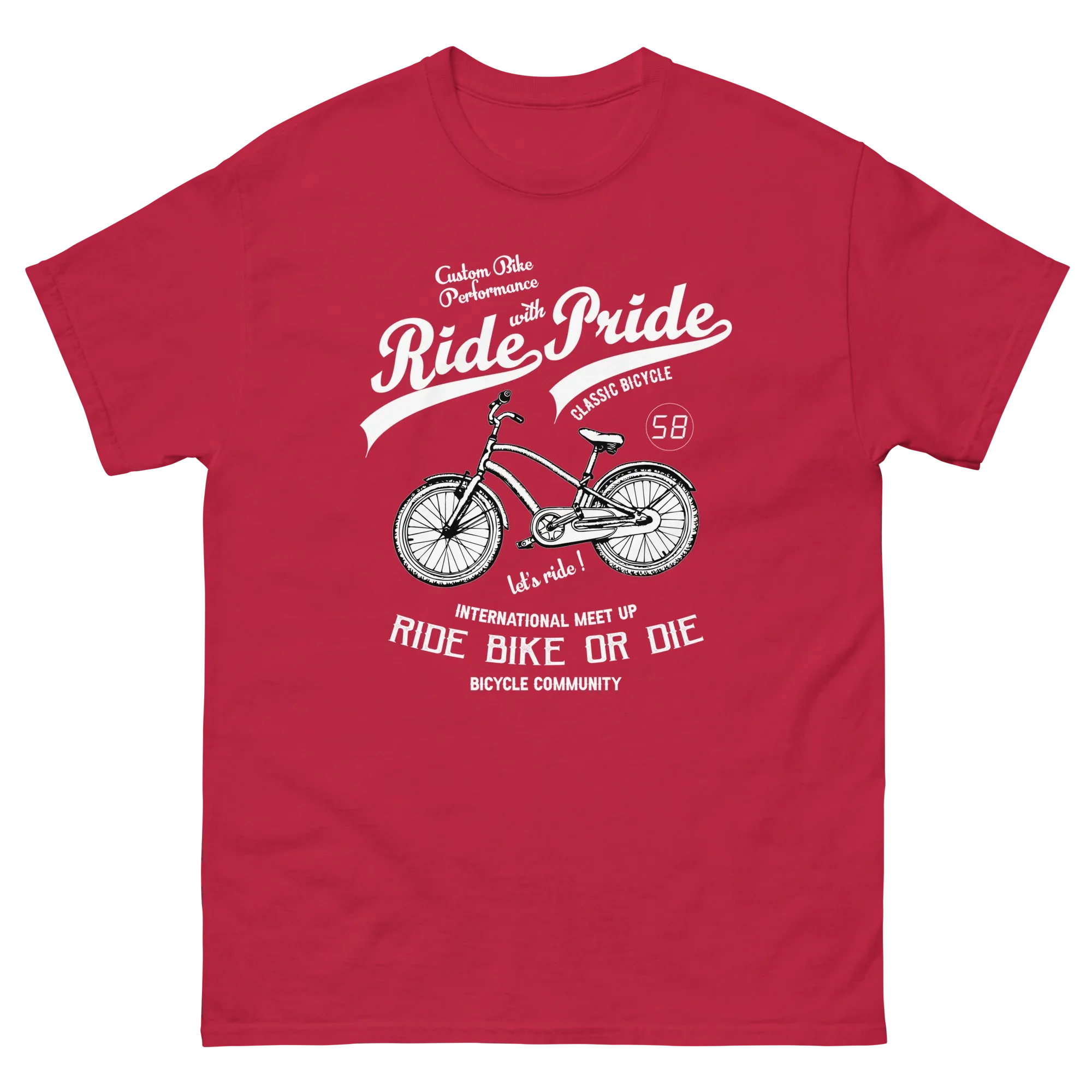 RIDE PRIDE unisex t-shirt - - Bicycle t-shirts - Printoo Shop