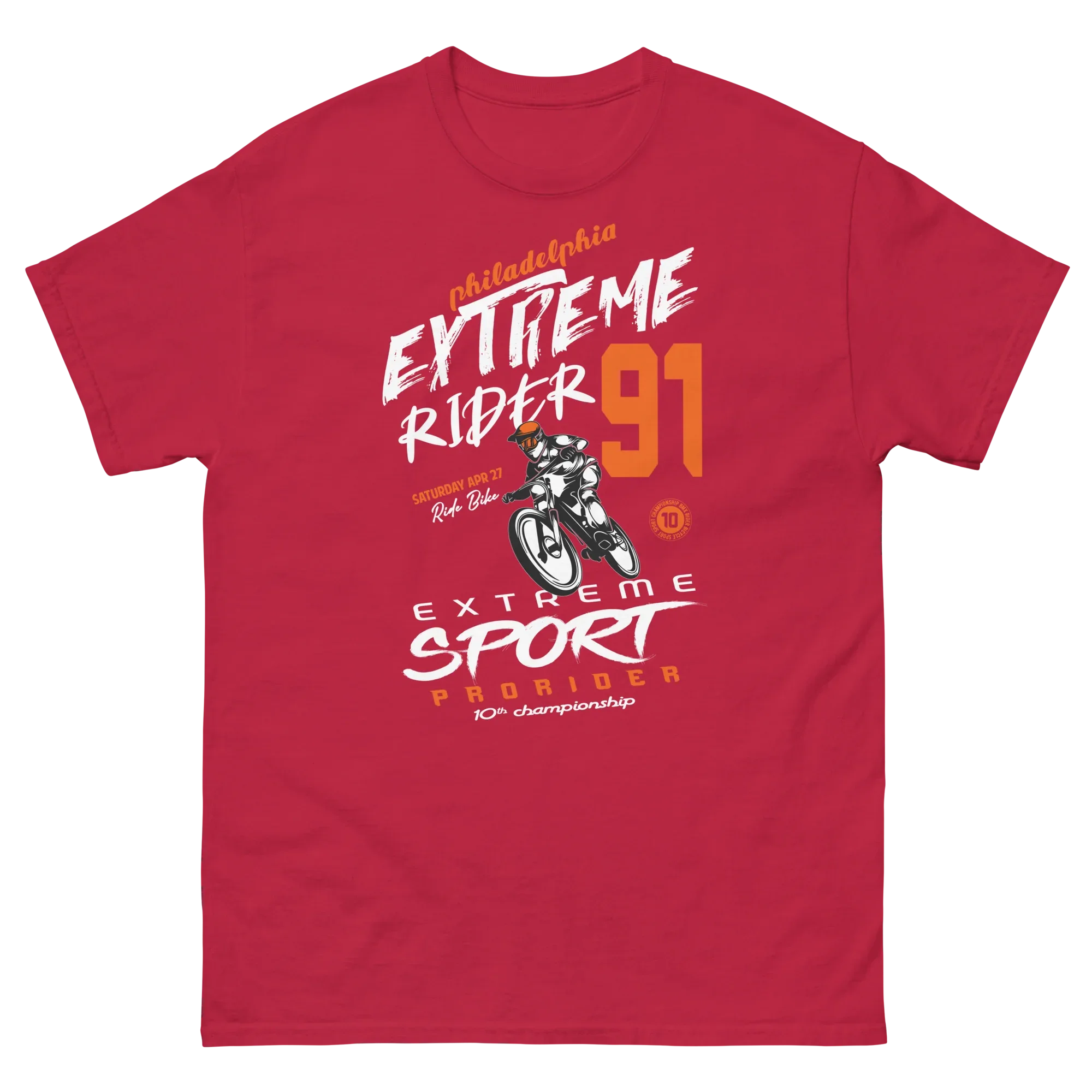 EXTREME RIDER unisex t-shirt - - Bicycle t-shirts - Printoo Shop