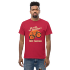 NO FUEL - NO INSURANCE - FREE PARKING unisex t-shirt - - Bicycle t-shirts - Printoo Shop