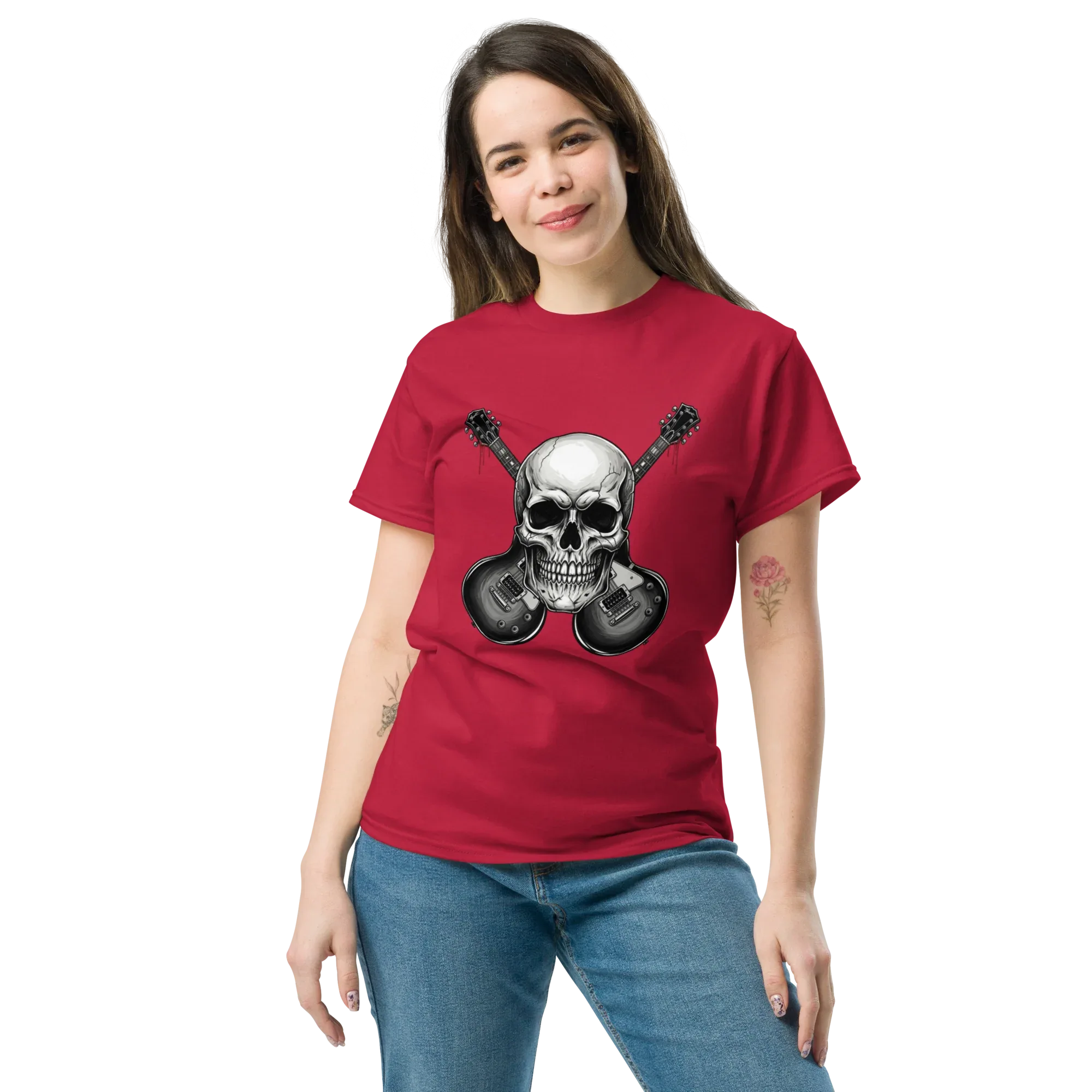 SKULL ROCK CROSS unisex t-shirt - - - Printoo Shop