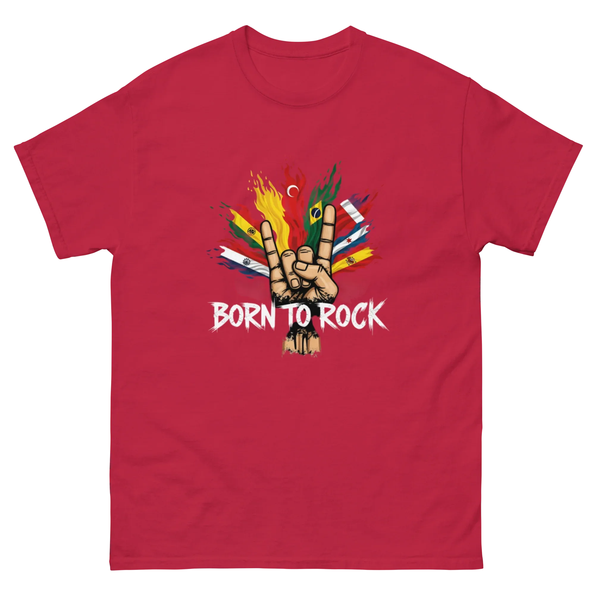 BORN TO ROCK unisex t-shirt - - - Printoo Shop