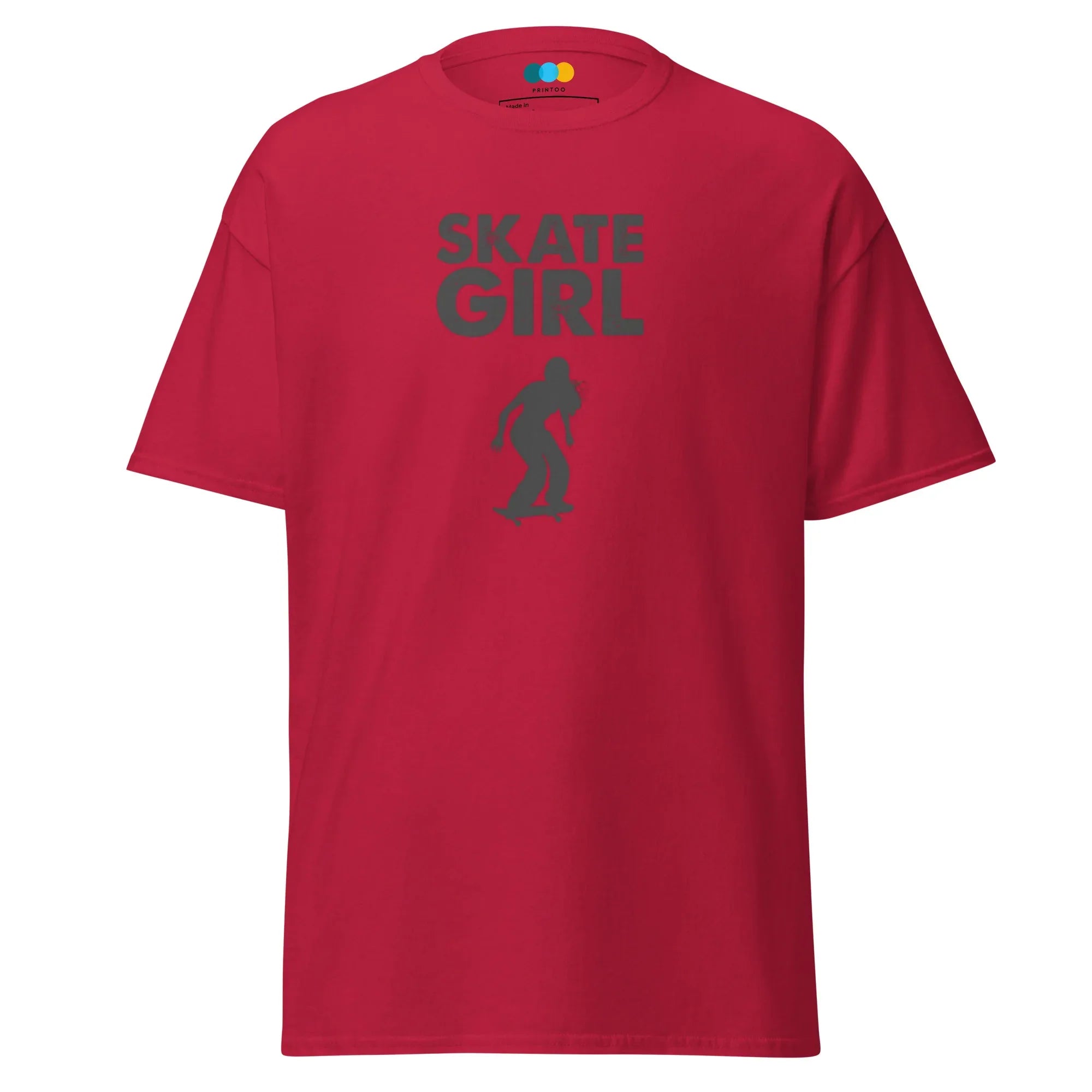 Produktbild: SKATE GIRL Damen T-Shirt - Cardinal / S - Printoo Shop - 8465773_15819