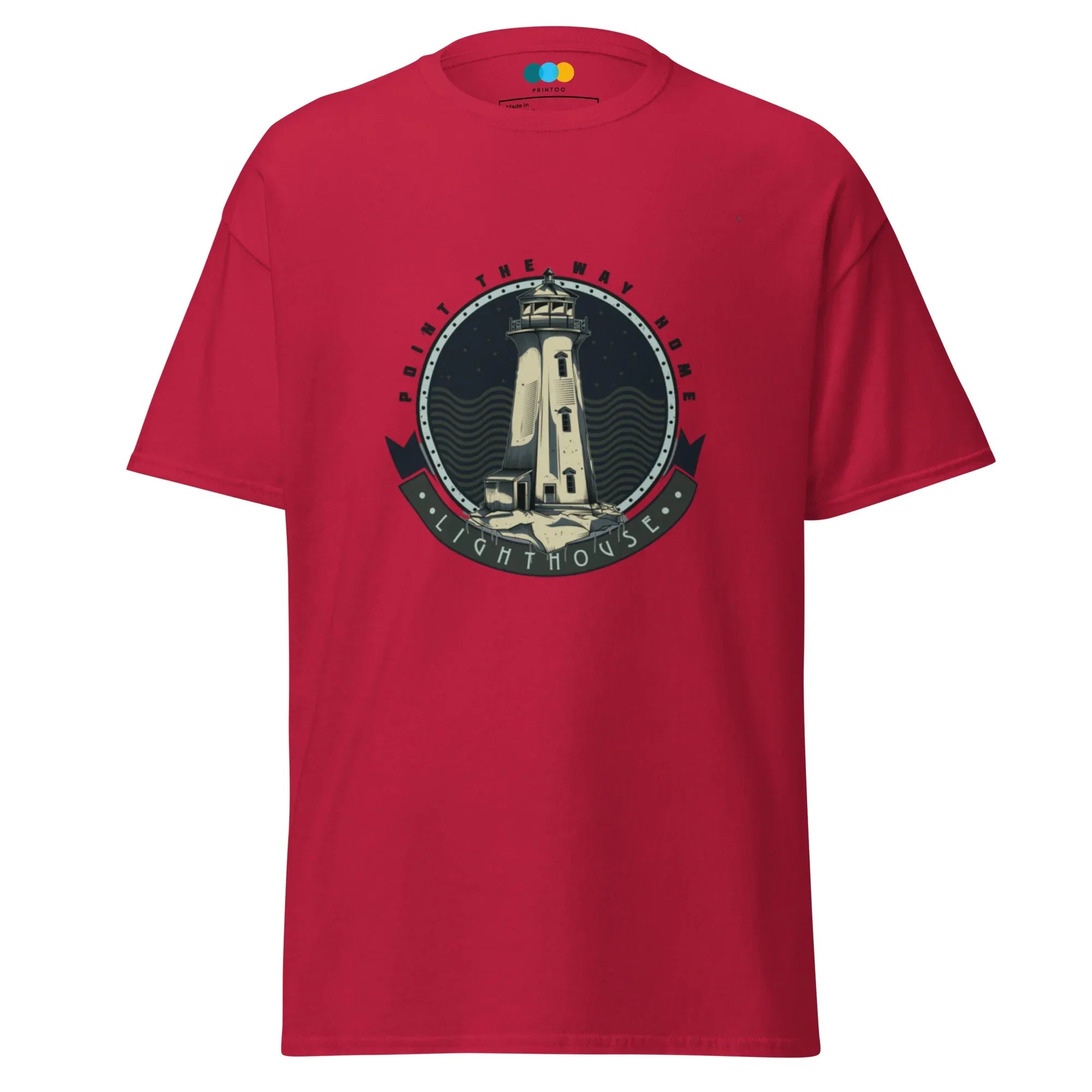 ALT: Rotes Damen T-Shirt "POINT THE WAY HOME" in Größe S von Printoo Shop - 6317705_11566