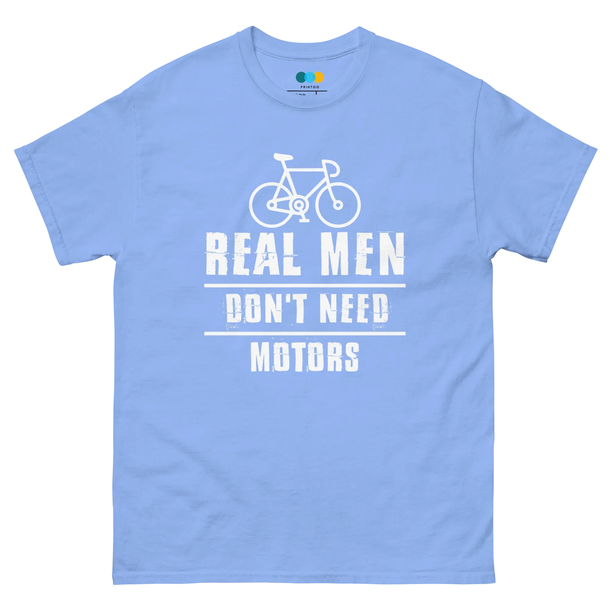 REAL MEN unisex t-shirt - - Bicycle t-shirts - Printoo Shop