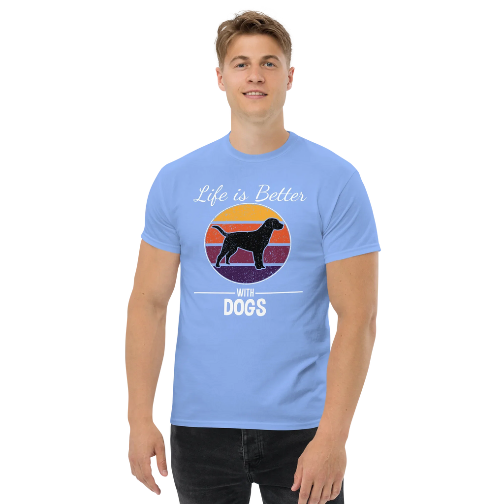 BETTER WITH DOGS unisex t-shirt - - Dogs t-shirt - Printoo Shop