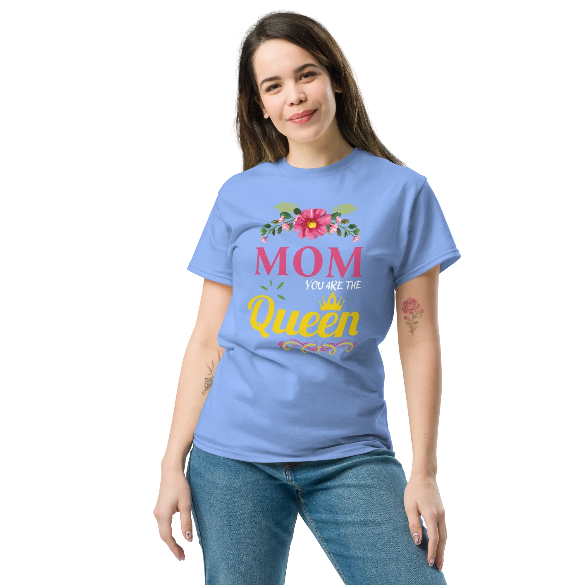 MOM QUEEN unisex t-shirt - Printoo Shop - - Mom t-shirt, t-shirt, unisex, Unisex Classic Tee | Gildan 5000