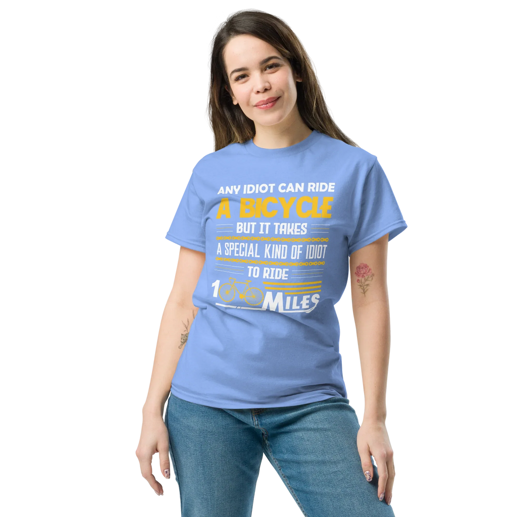 100 MILES unisex t-shirt - Printoo Shop - - bicycle, t-shirt, unisex, Unisex Classic Tee | Gildan 5000