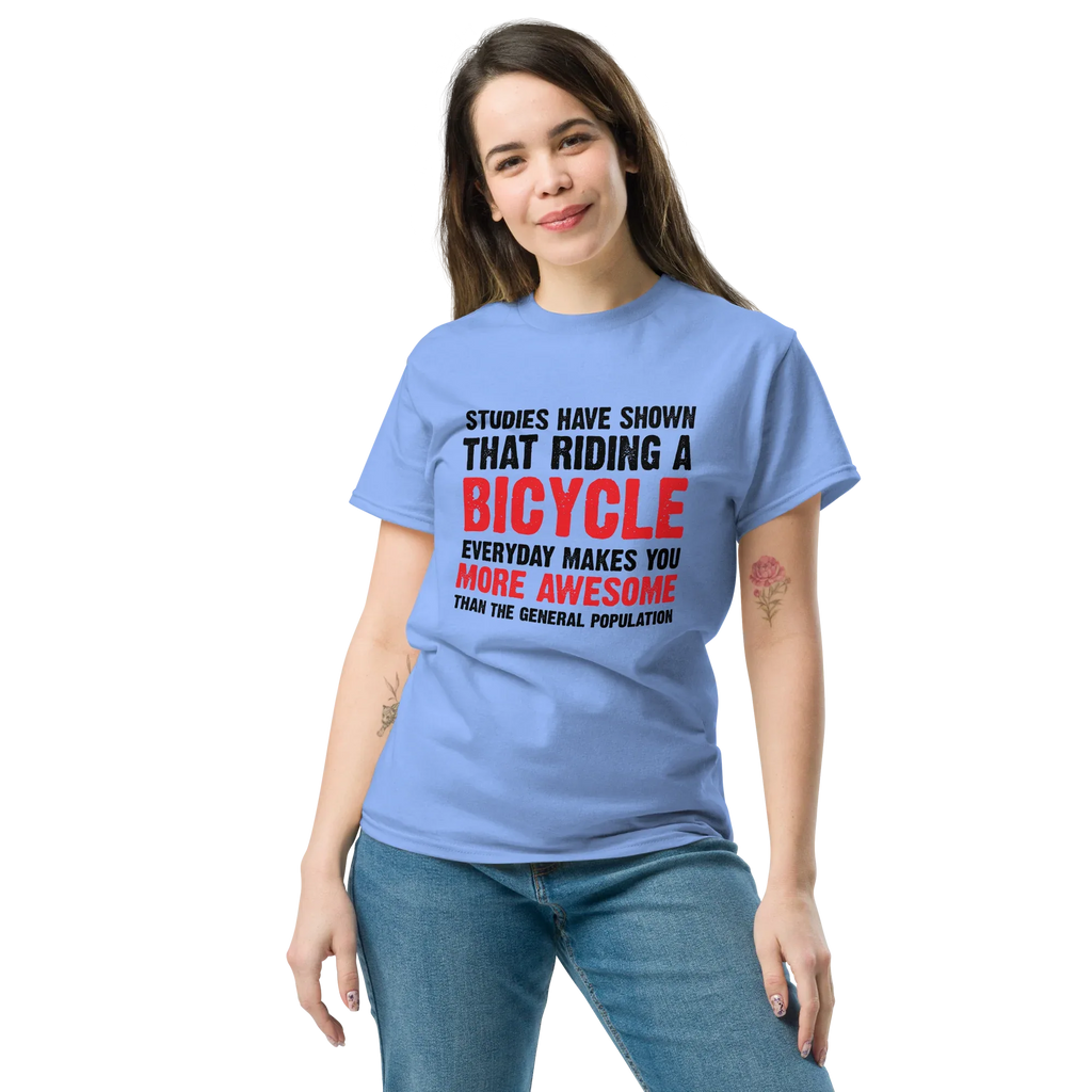 BICYCLE MORE AWESOME unisex t-shirt - - Bicycle t-shirts - Printoo Shop