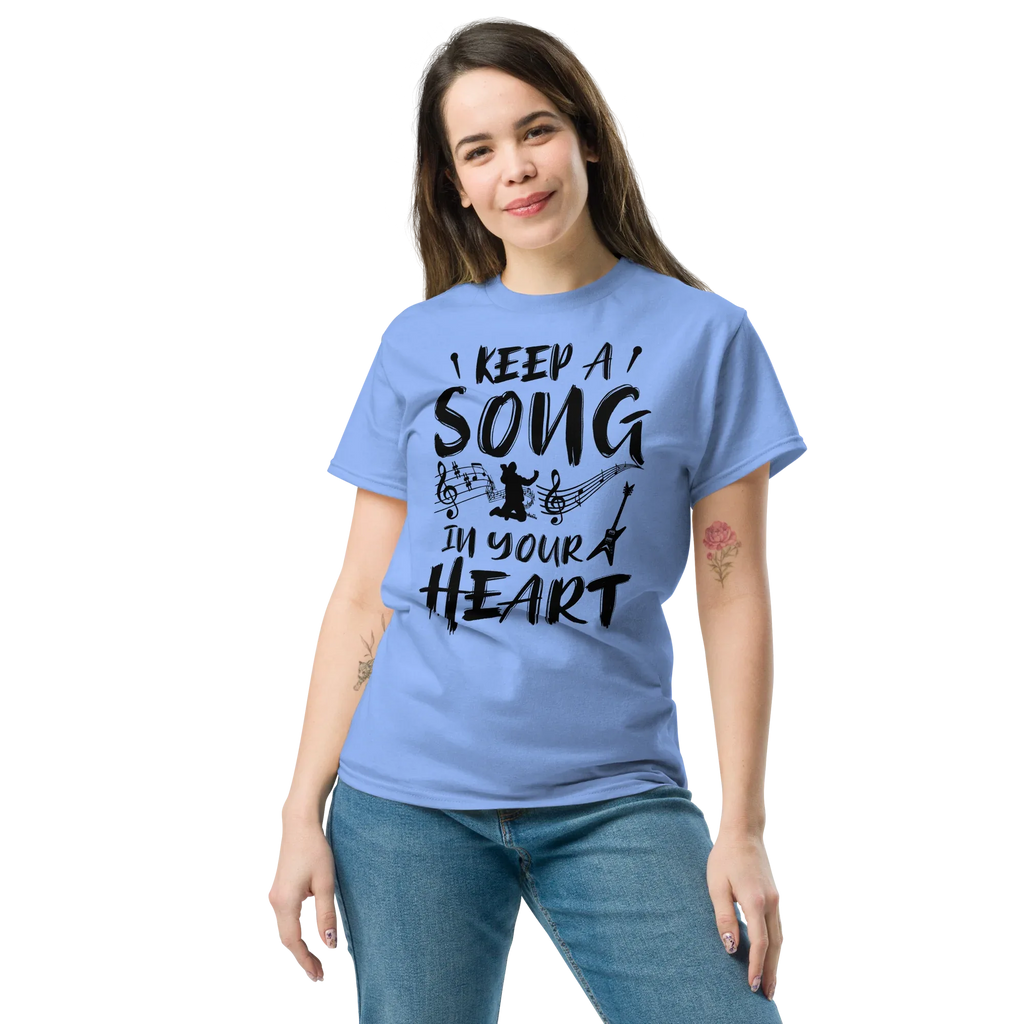 KEEP A SOUND IN YOUR HEART unisex t-shirt - - Music t-shirts - Printoo Shop