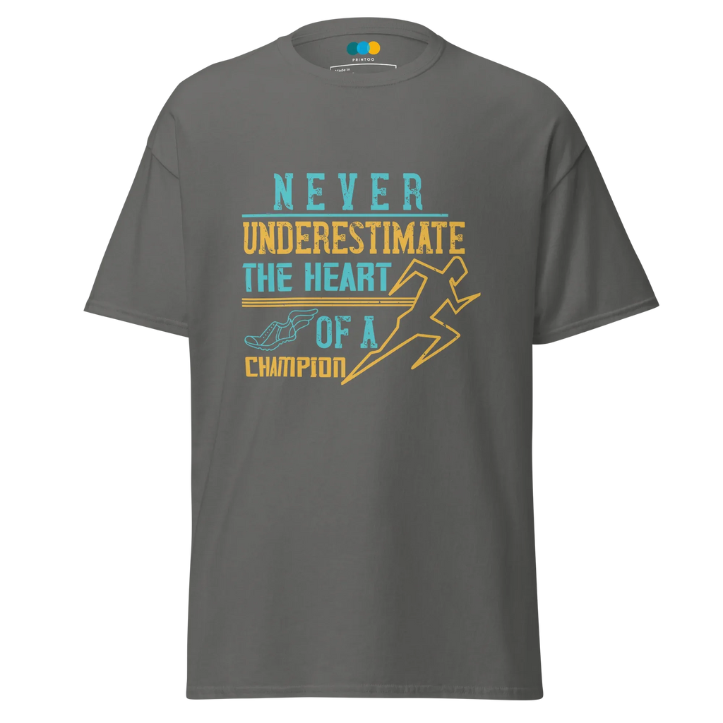 HEART OF A CHAMPION unisex t-shirt - - Running - Printoo Shop