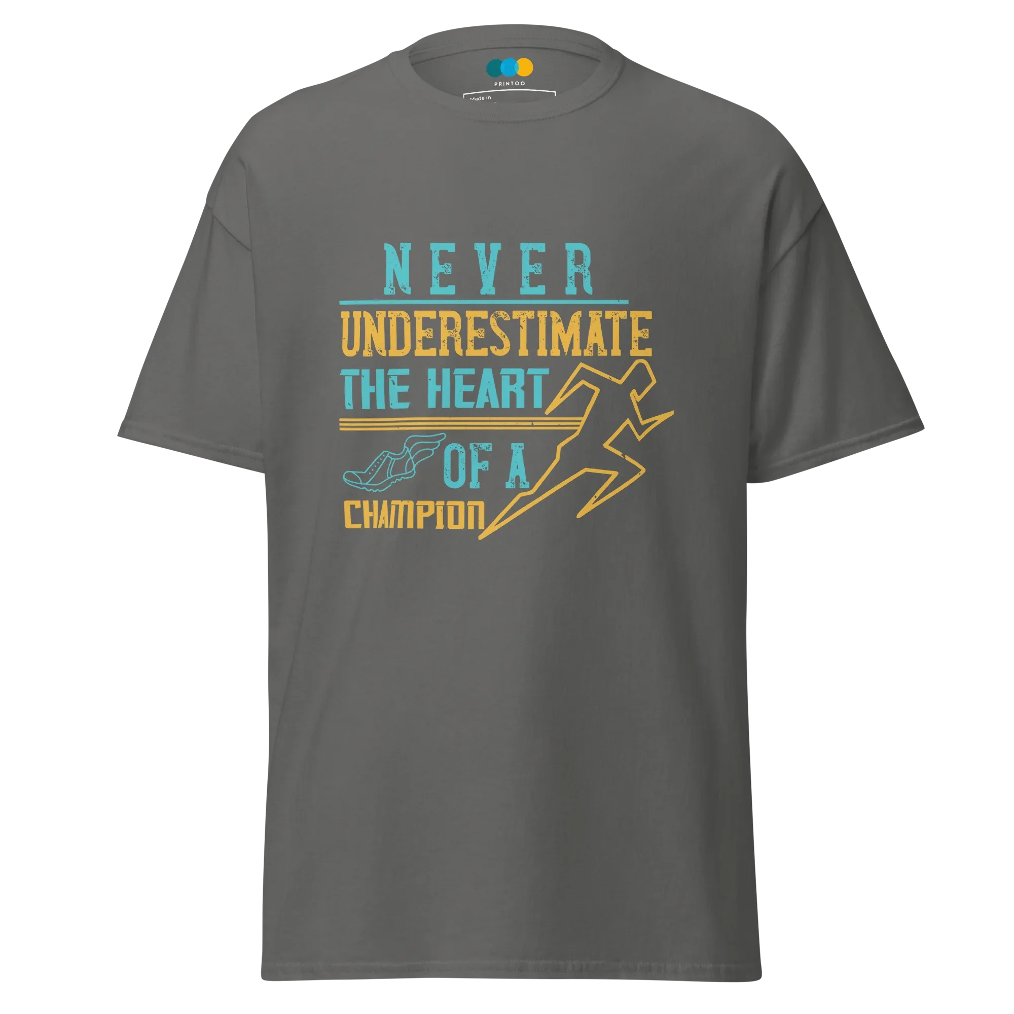 HEART OF A CHAMPION unisex t-shirt - - Running - Printoo Shop