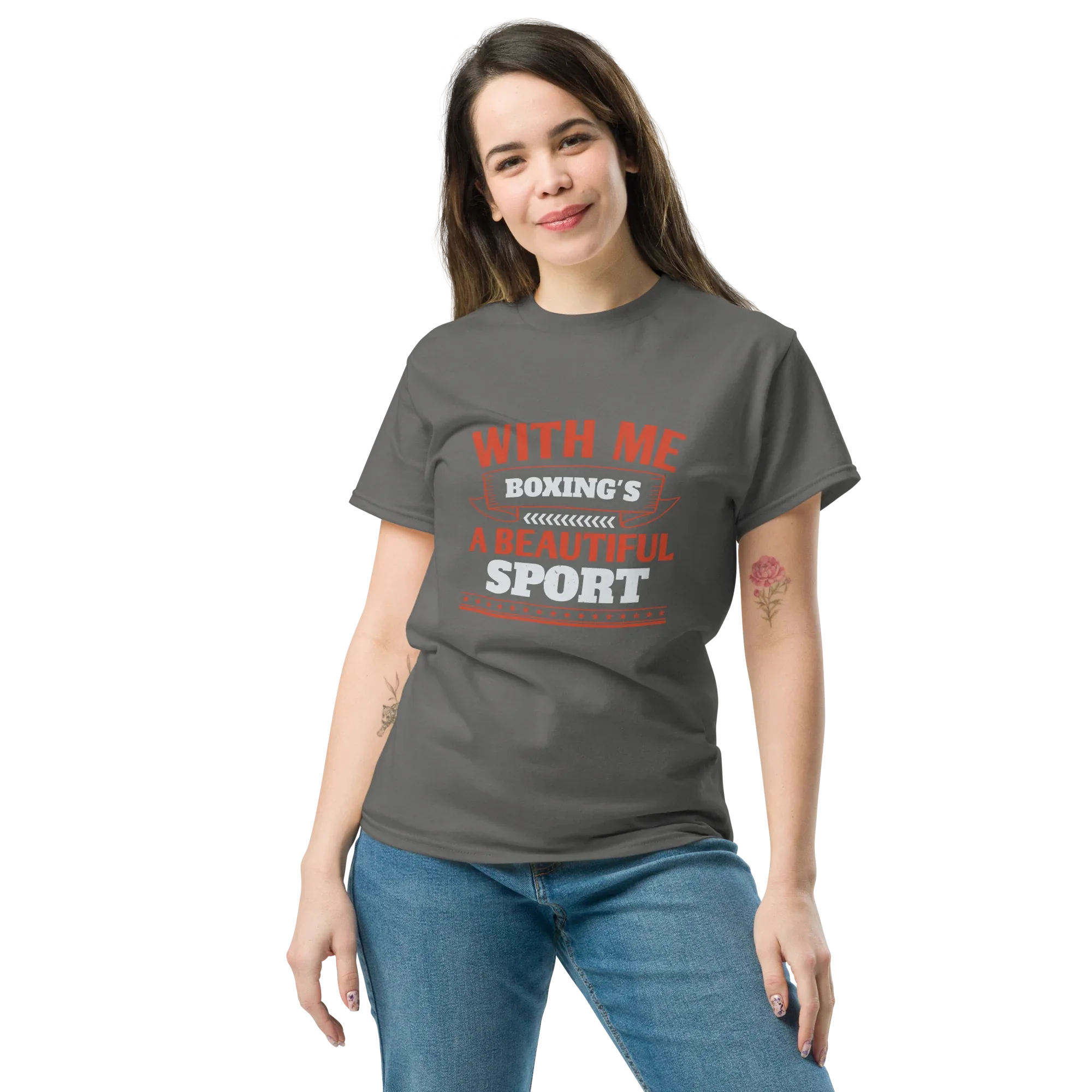 BOXING IS BEAUTIFUL unisex t-shirt - Printoo Shop - - boxing, Regular fit, t-shirt, unisex, Unisex Classic Tee | Gildan 5000