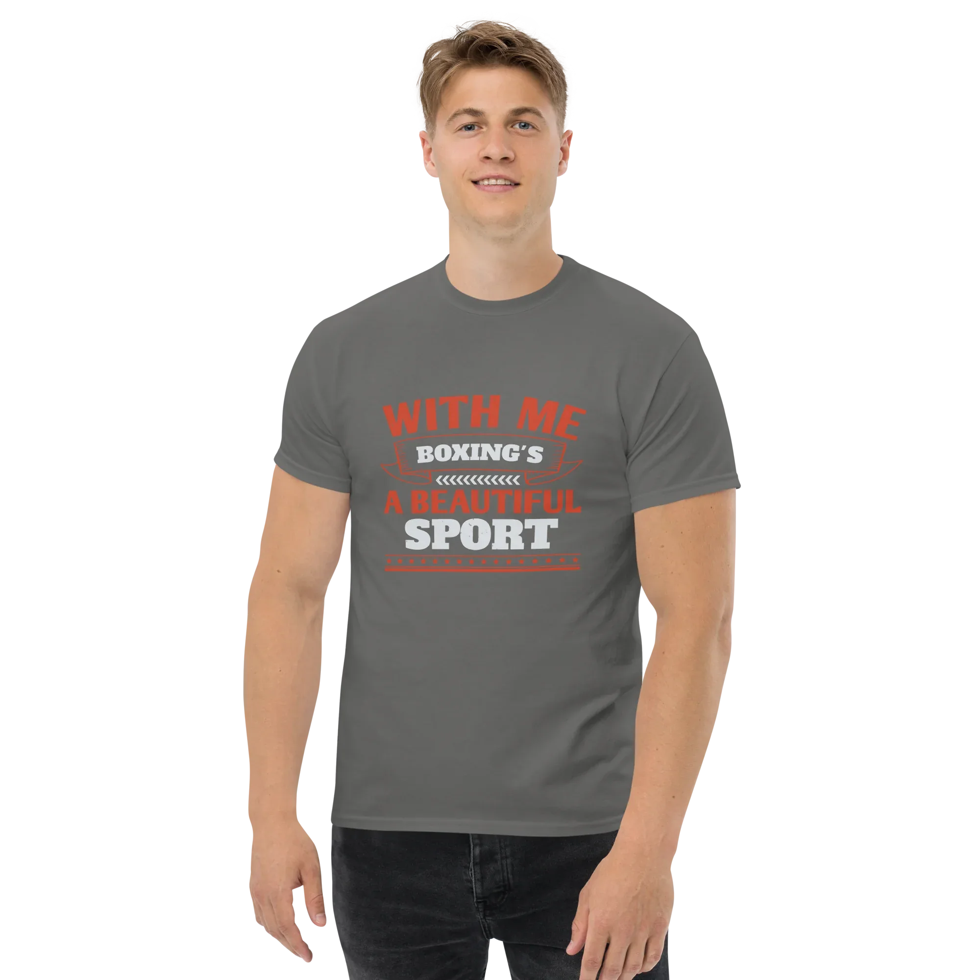 BOXING IS BEAUTIFUL unisex t-shirt - Printoo Shop - - boxing, Regular fit, t-shirt, unisex, Unisex Classic Tee | Gildan 5000