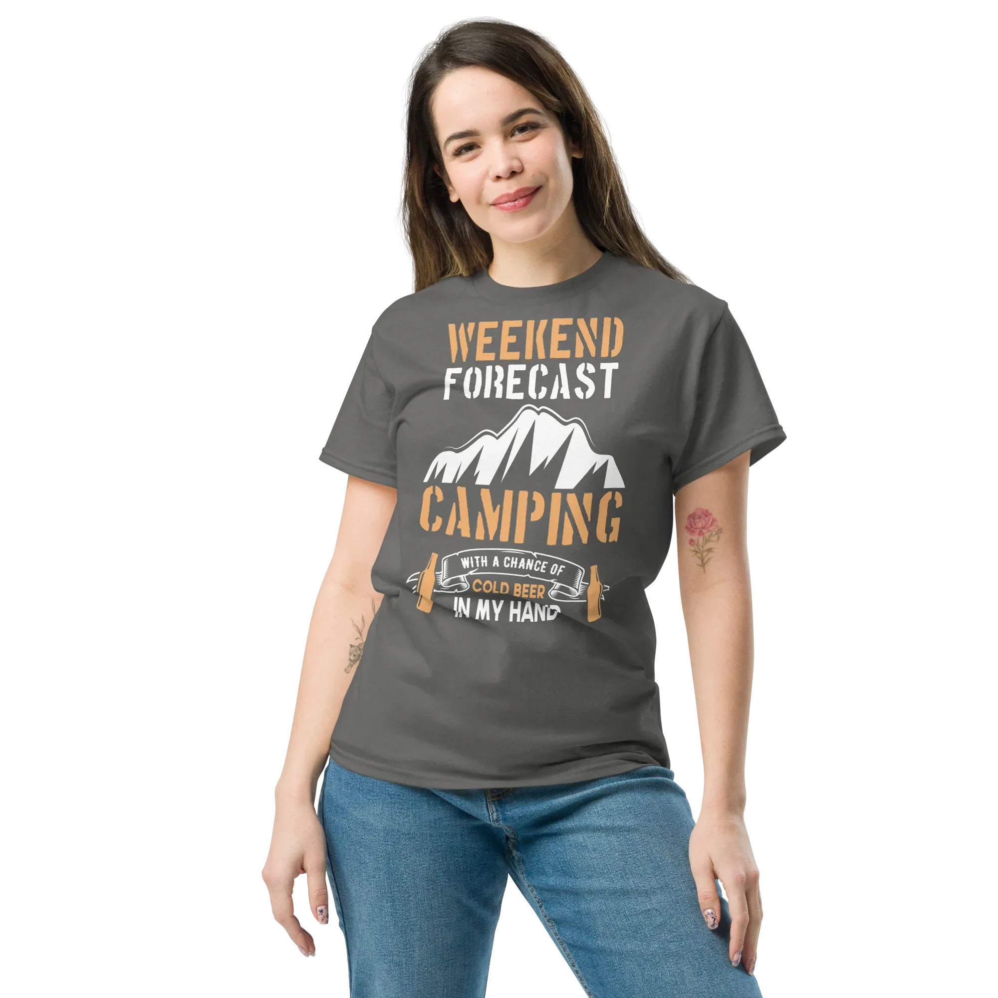 WEEKEND FORECAST unisex t-shirt - - Camping & Outdoor t-shirts - Printoo Shop