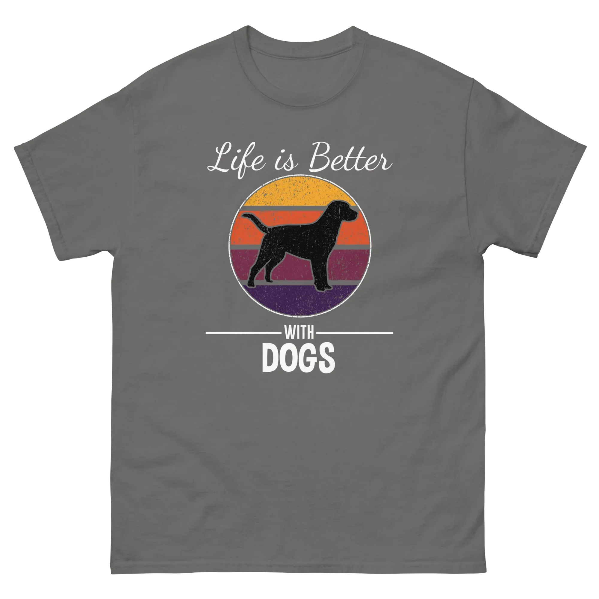 BETTER WITH DOGS unisex t-shirt - - Dogs t-shirt - Printoo Shop