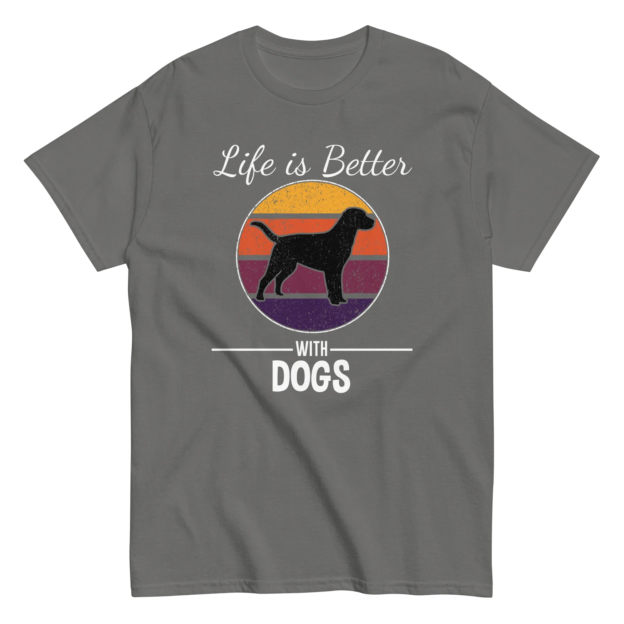BETTER WITH DOGS unisex t-shirt - - Dogs t-shirt - Printoo Shop