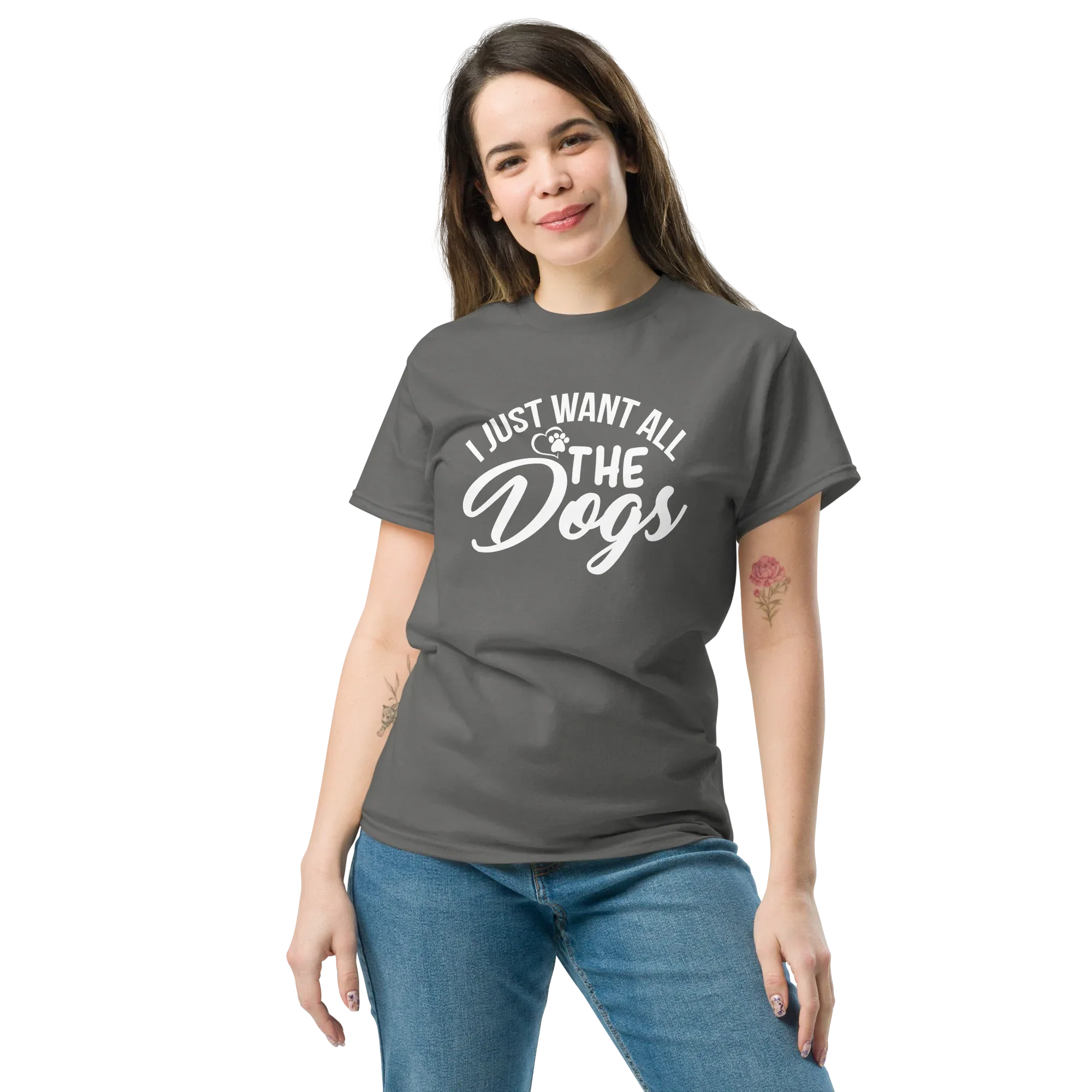ALL THE DOGS unisex t-shirt - Printoo Shop - - dog, Streetwear look, t-shirt, unisex, Unisex Classic Tee | Gildan 5000