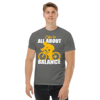 BALANCED LIFE unisex t-shirt - Printoo Shop - - bicycle, t-shirt, unisex, Unisex Classic Tee | Gildan 5000