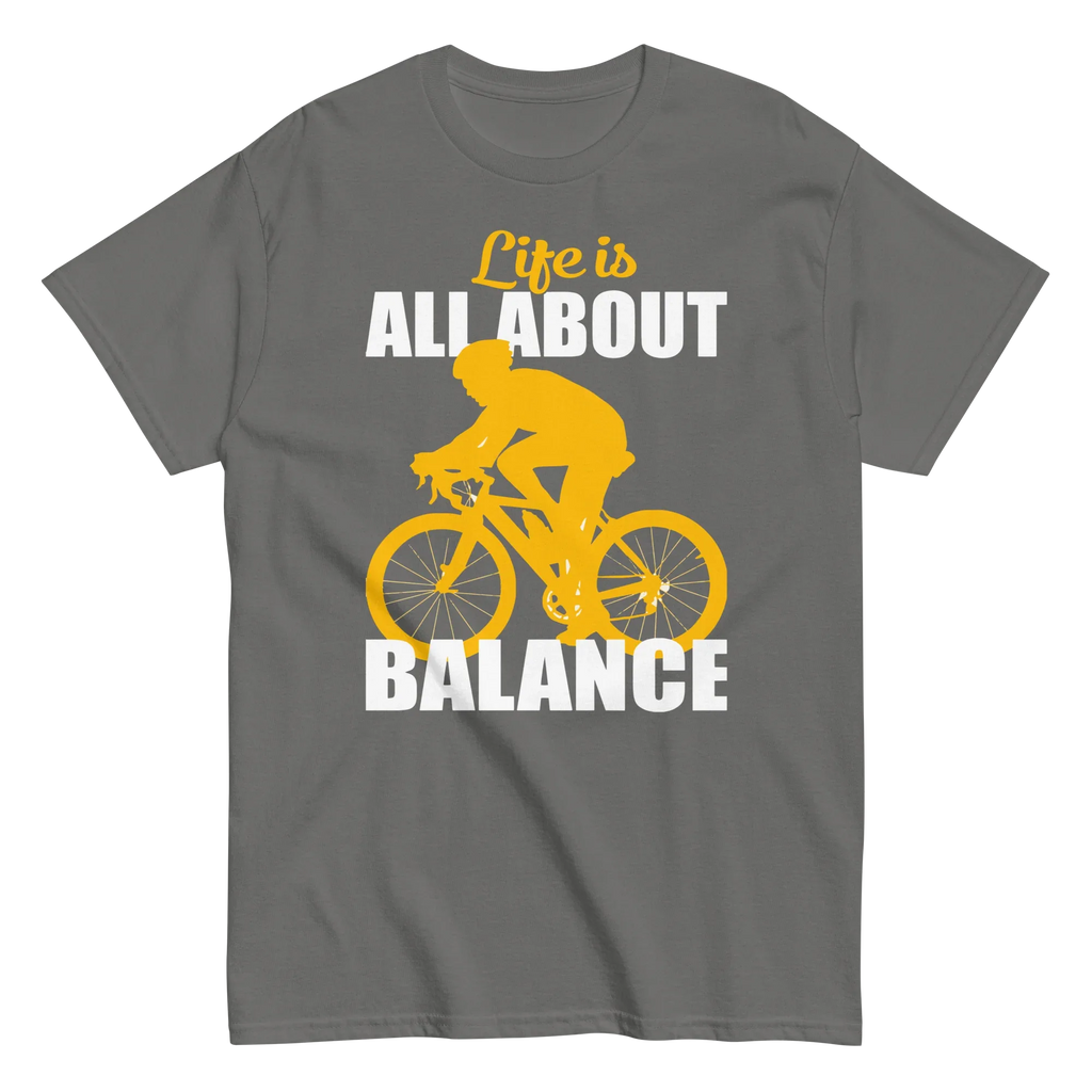 BALANCED LIFE unisex t-shirt - Printoo Shop - - bicycle, t-shirt, unisex, Unisex Classic Tee | Gildan 5000