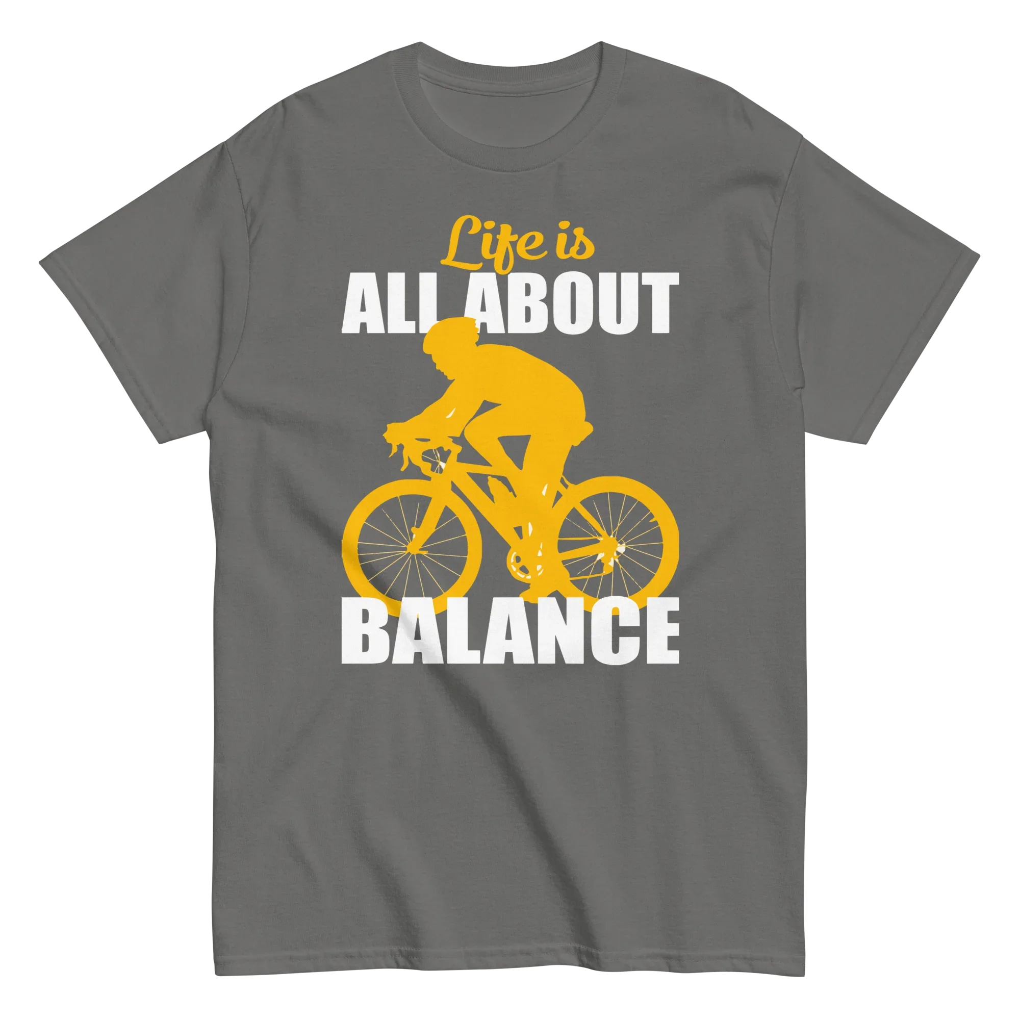 BALANCED LIFE unisex t-shirt - Printoo Shop - - bicycle, t-shirt, unisex, Unisex Classic Tee | Gildan 5000