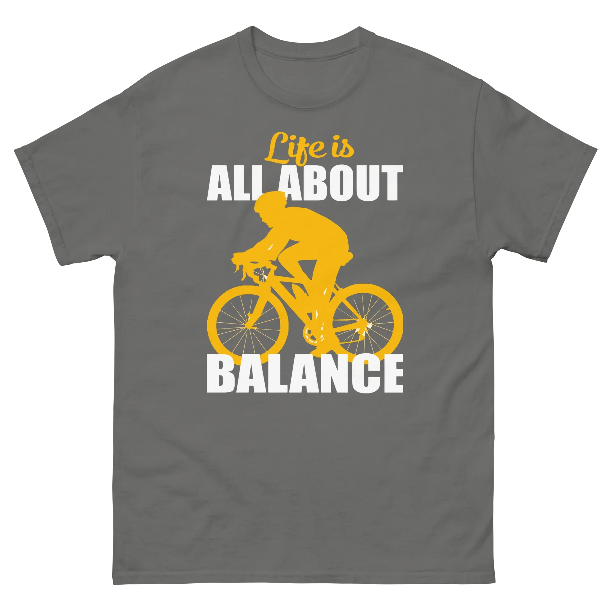 BALANCED LIFE unisex t-shirt - Printoo Shop - - bicycle, t-shirt, unisex, Unisex Classic Tee | Gildan 5000