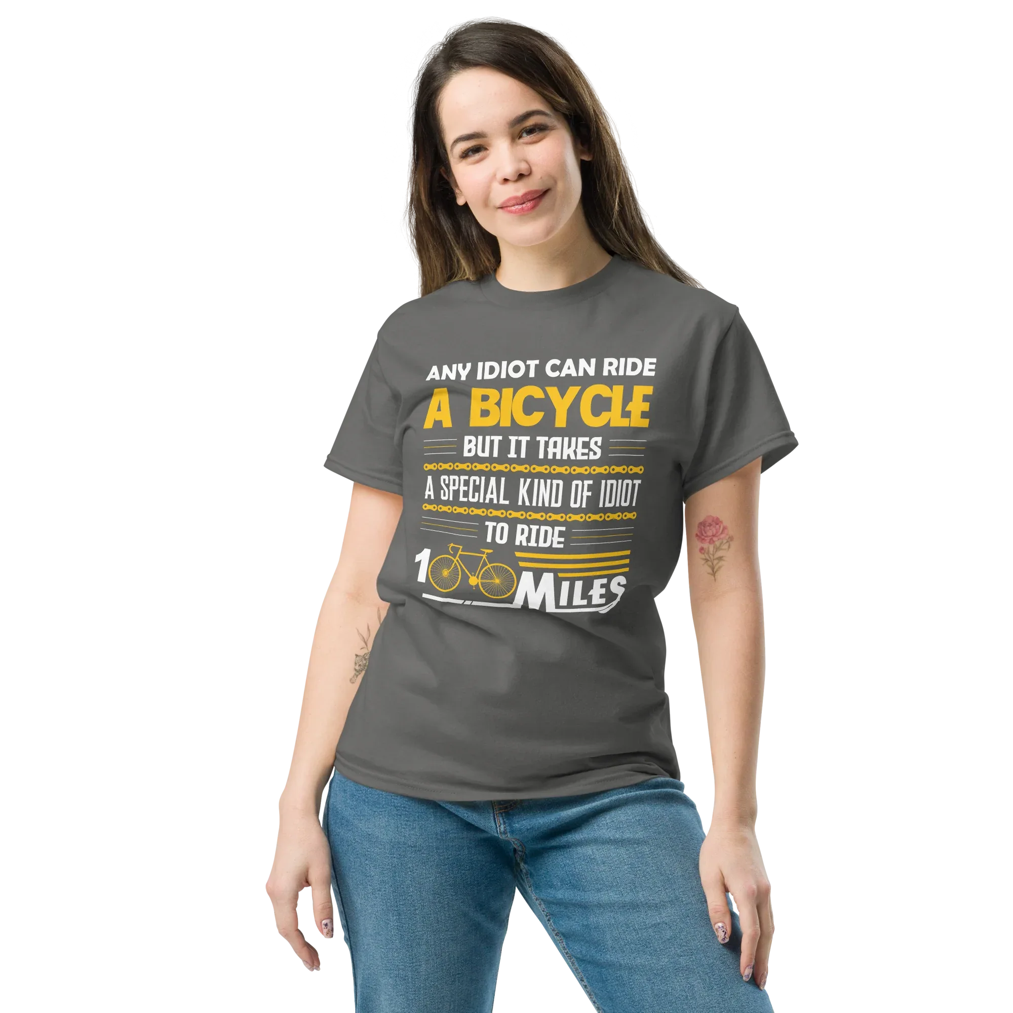 100 MILES unisex t-shirt - Printoo Shop - - bicycle, t-shirt, unisex, Unisex Classic Tee | Gildan 5000