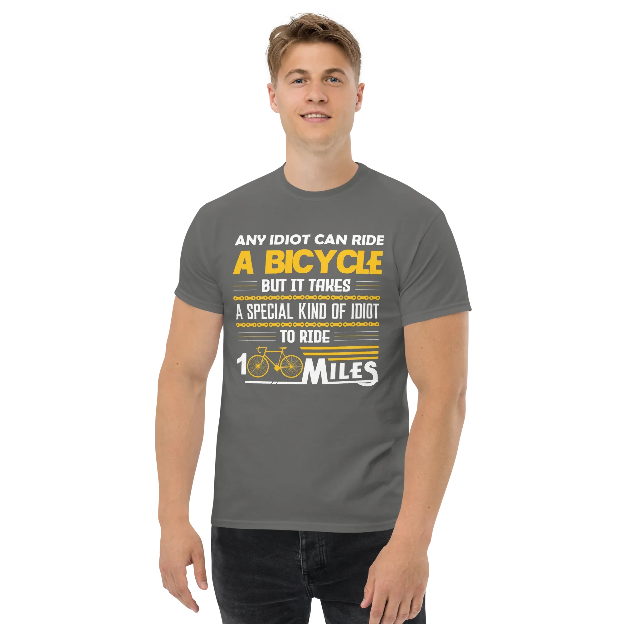 100 MILES unisex t-shirt - Printoo Shop - - bicycle, t-shirt, unisex, Unisex Classic Tee | Gildan 5000