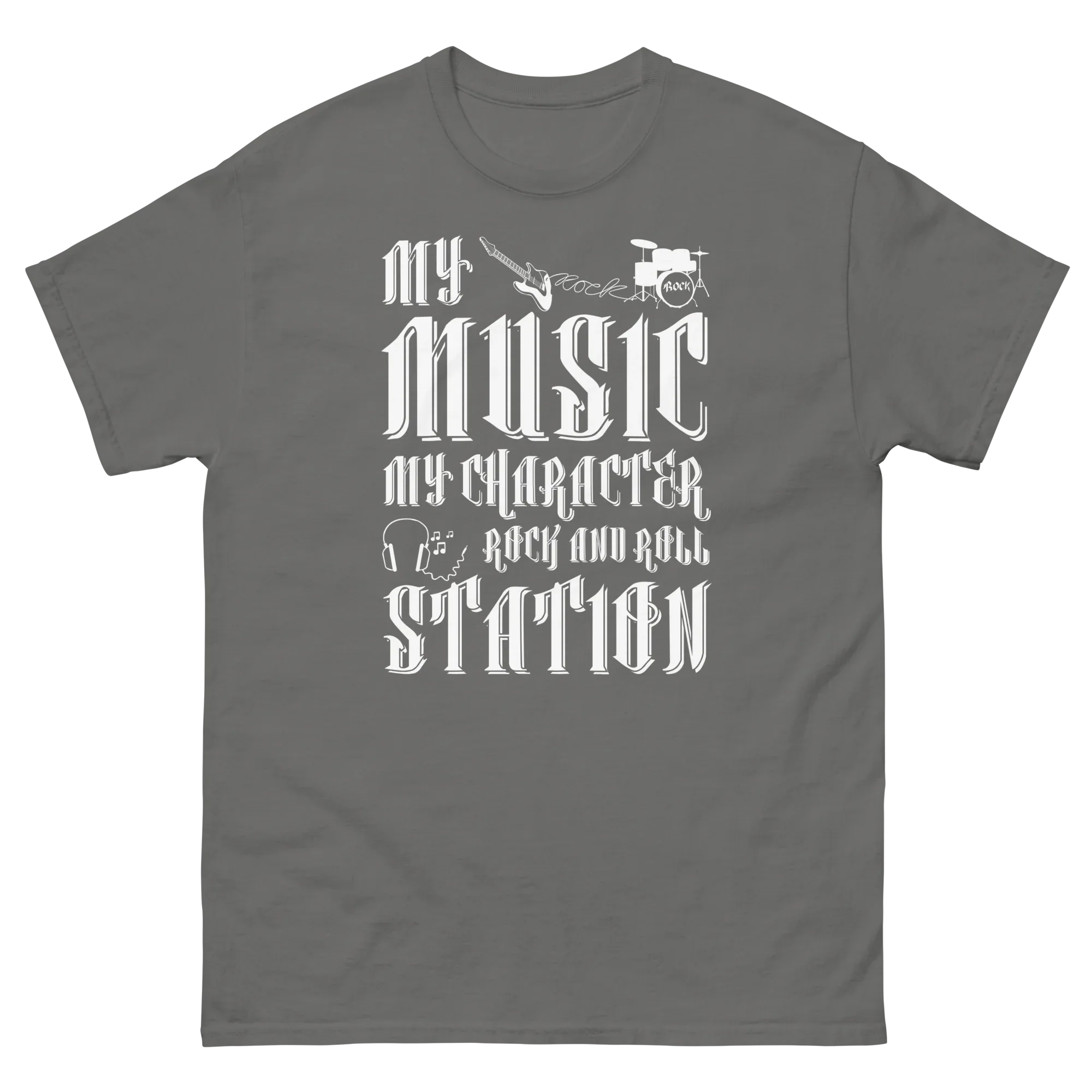 MY MUSIC MY CHARACTER unisex t-shirt - - Music t-shirts - Printoo Shop