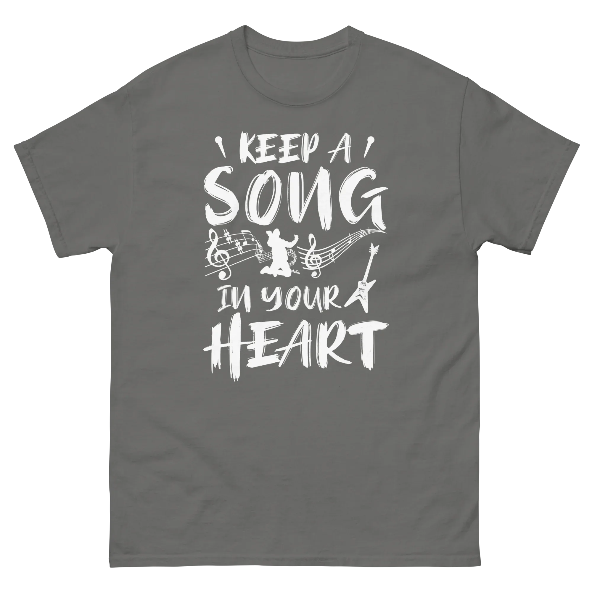 KEEP A SONG IN YOUR HEART unisex t-shirt - - Music t-shirts - Printoo Shop