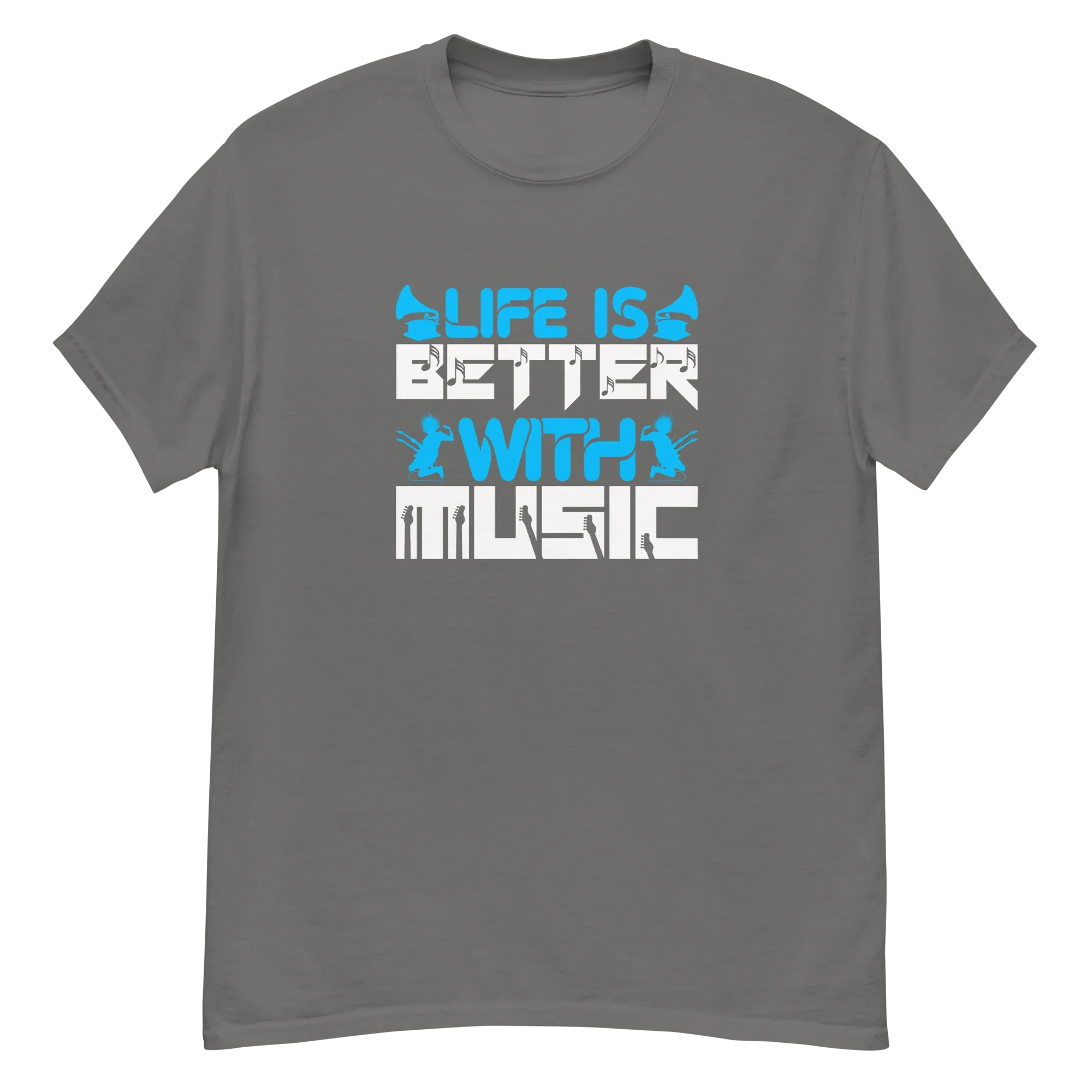 LIFE IS BETTER WITH MUSICR unisex t-shirt - - Music t-shirts - Printoo Shop