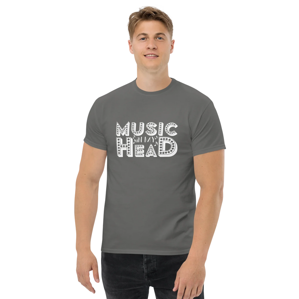 MUSIC IN MY HEAD unisex t-shirt - - Music t-shirts - Printoo Shop