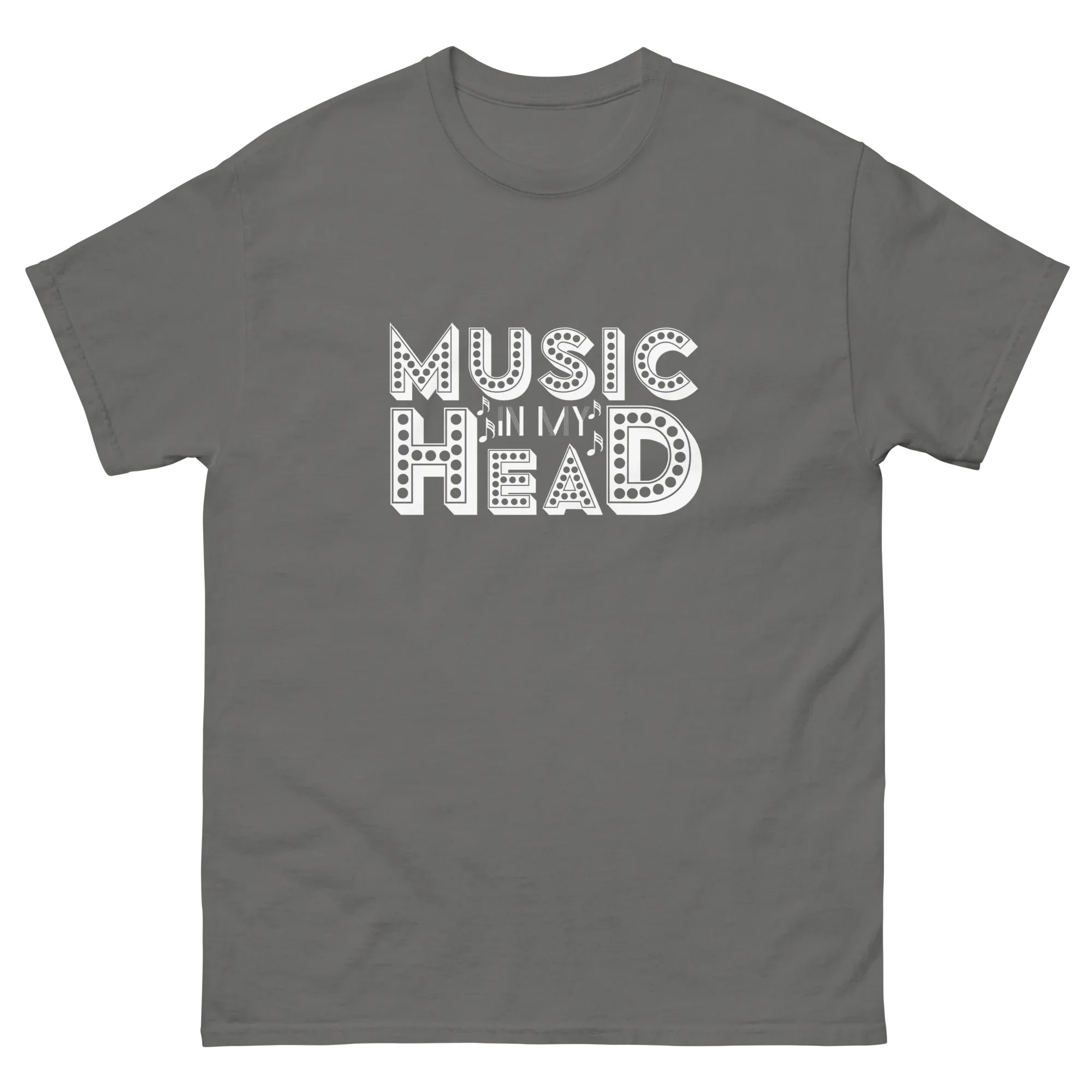 MUSIC IN MY HEAD unisex t-shirt - - Music t-shirts - Printoo Shop